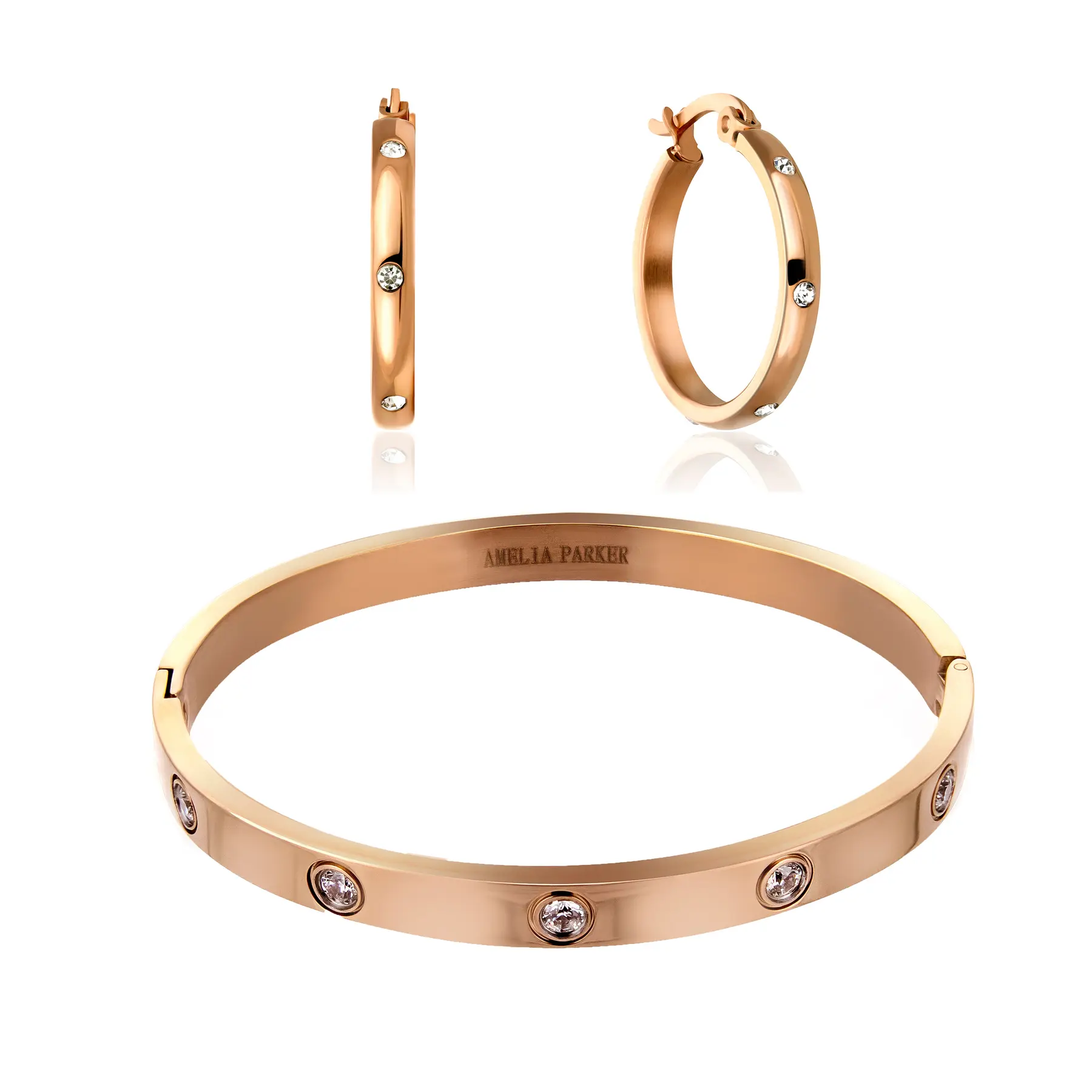 Set aus Armband und Ohrringen für Frauen Amelia Parker Sparkle