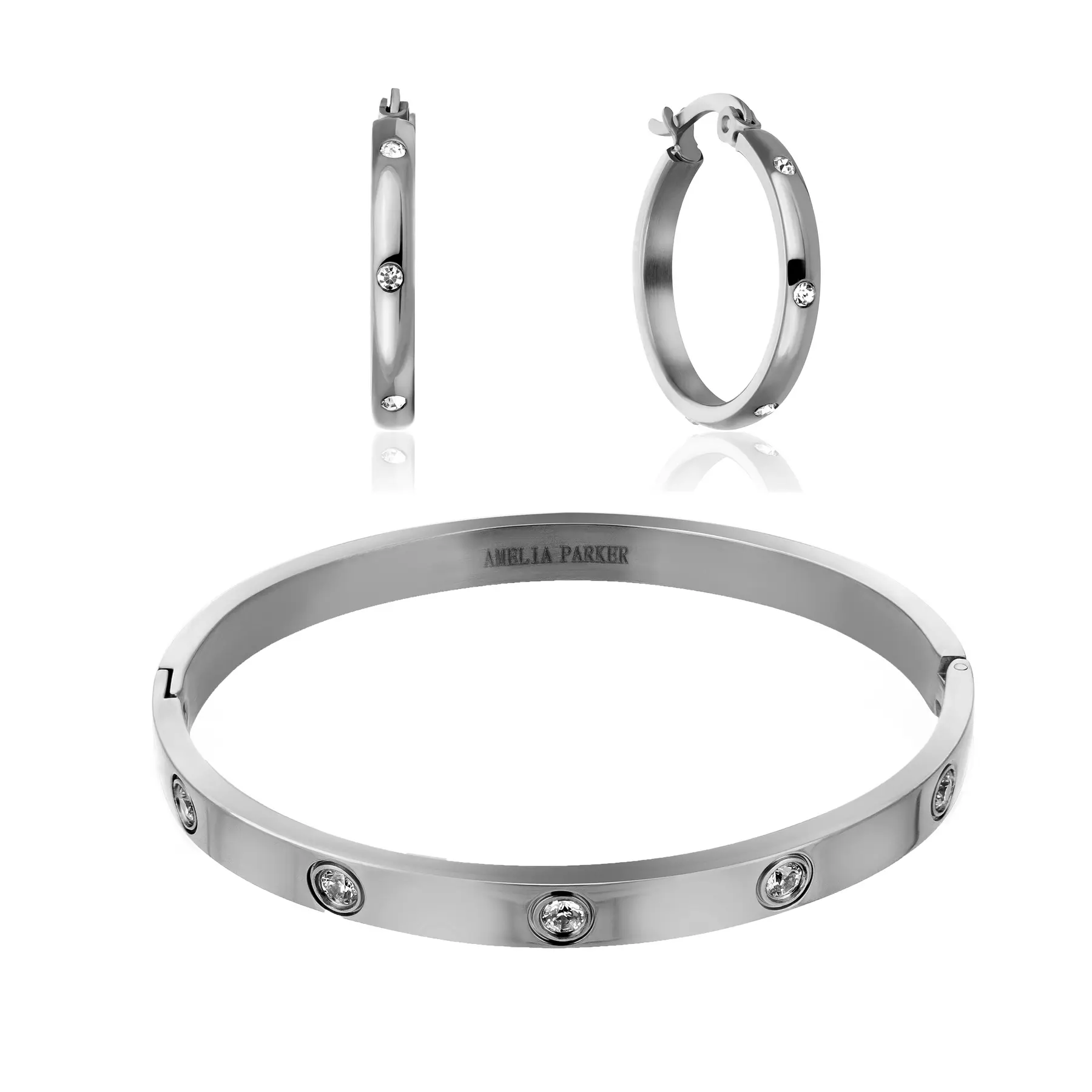 Set aus Armband und Ohrringen für Frauen Amelia Parker Sparkle