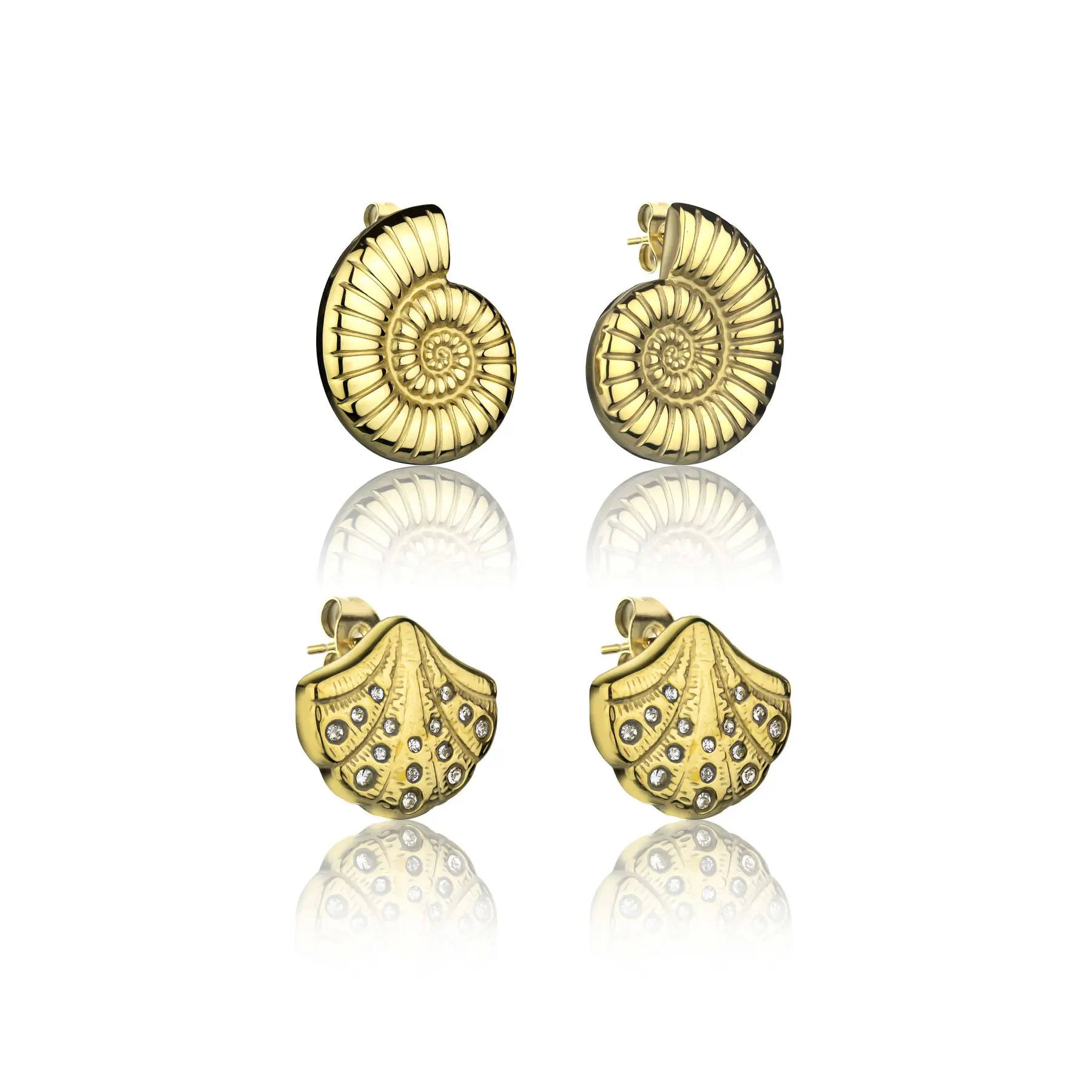 Amelia Parker Golden Earrings Woman Thalina (X2)