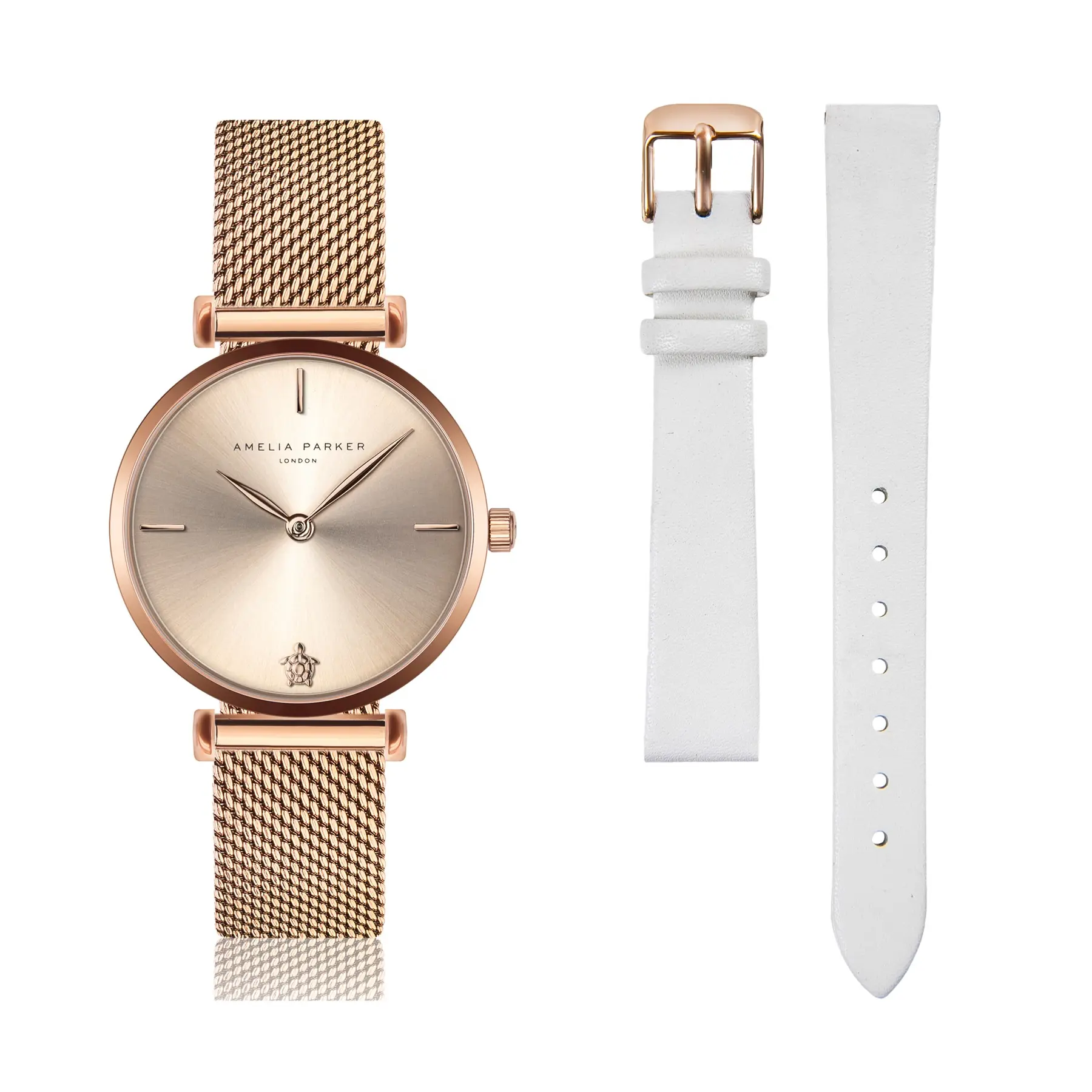 Damenuhr und Uhrenarmband Amelia Parker Gold Shore