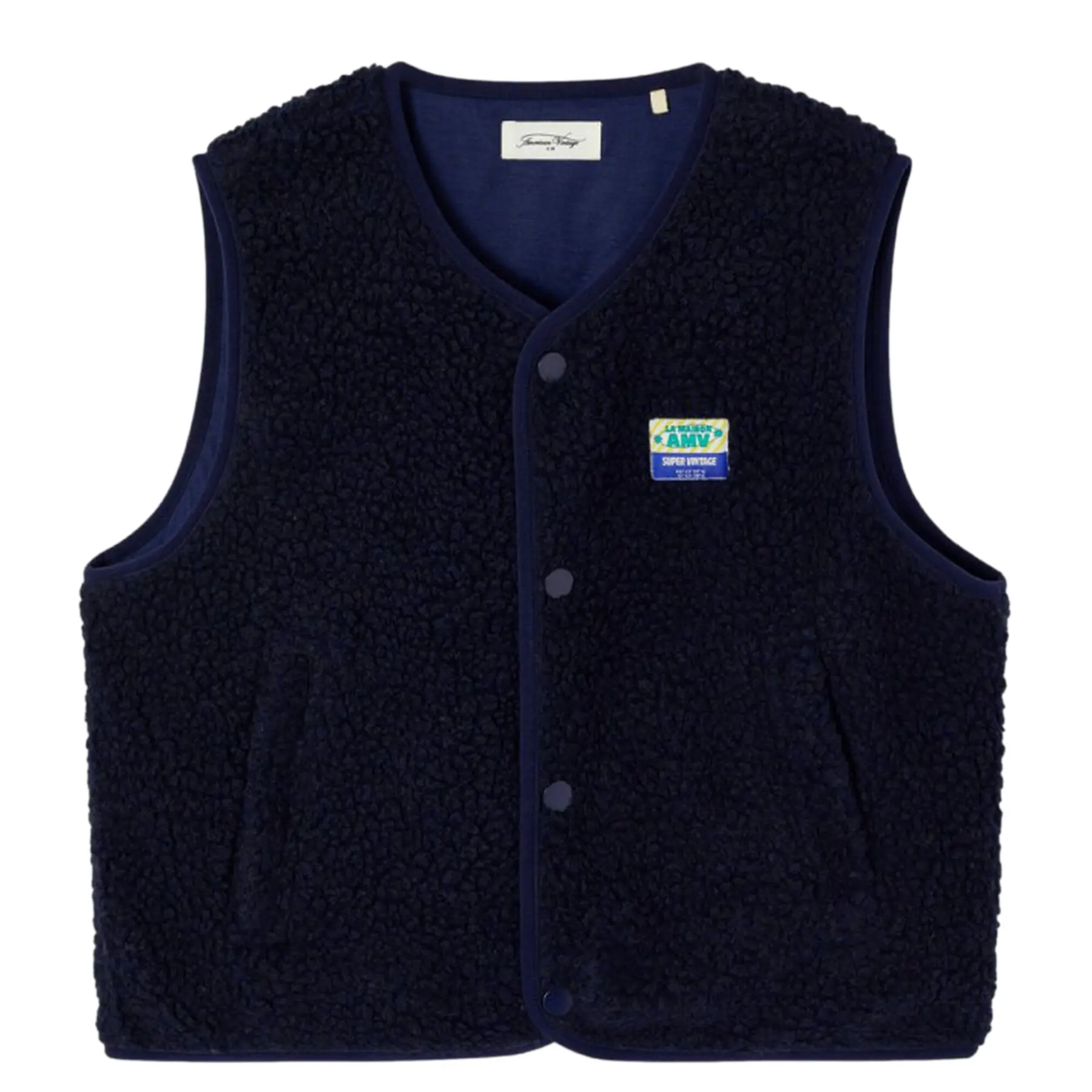 Ärmellose, weite Fleecejacke Kinder American Vintage