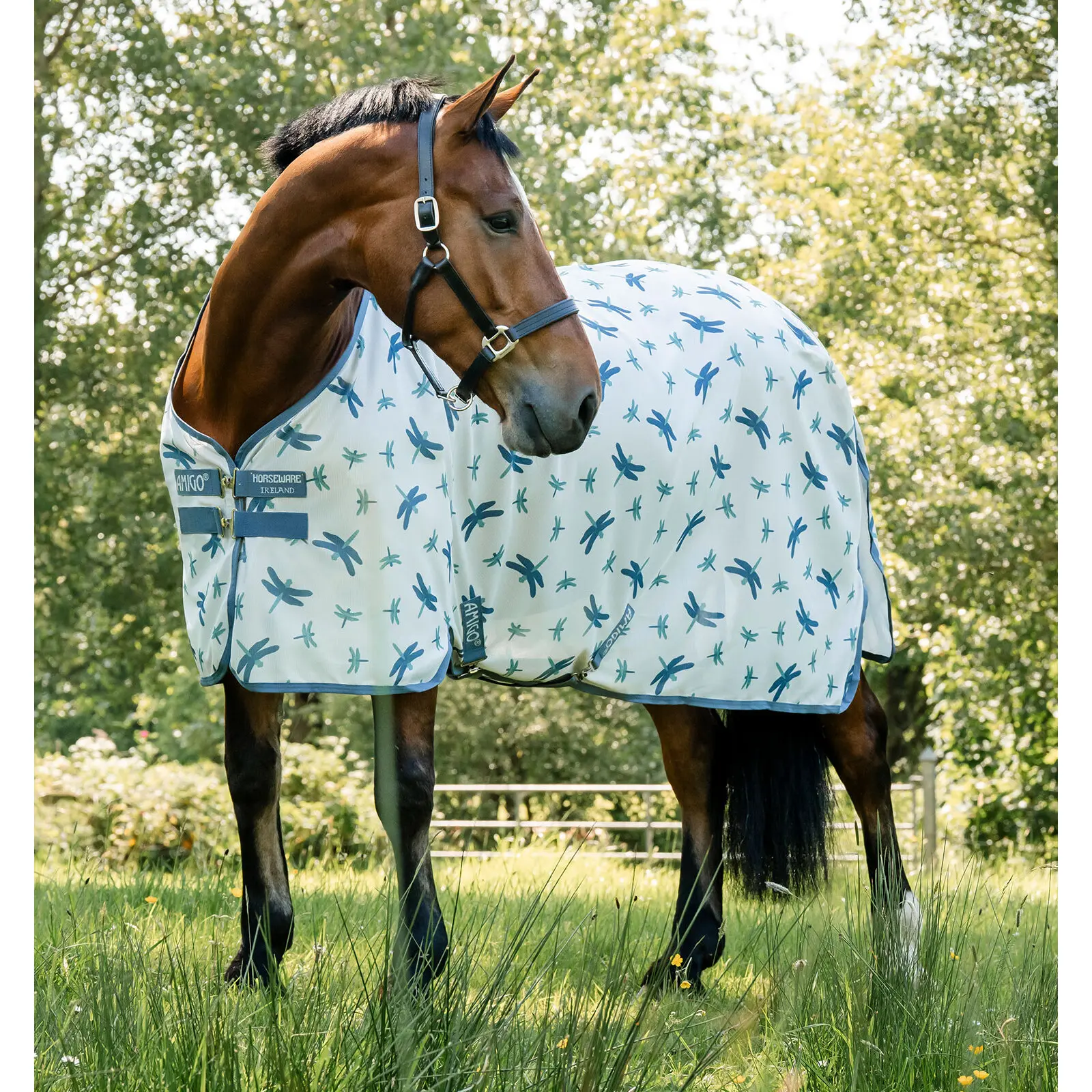 Coperta anti-mosche per cavalli Amigo Bug Rug XL Plus