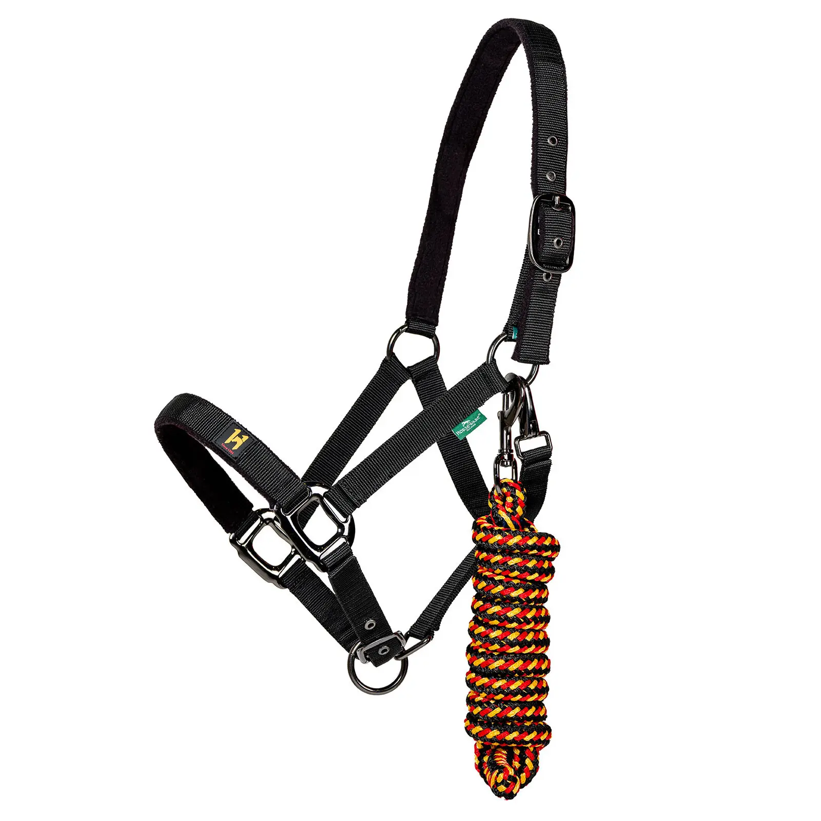 HORSEWARE IRELAND Newmarket Halter & Leadrope, Color: Witney Gold, Size: Pony (DHHX11-VRK0-PY)