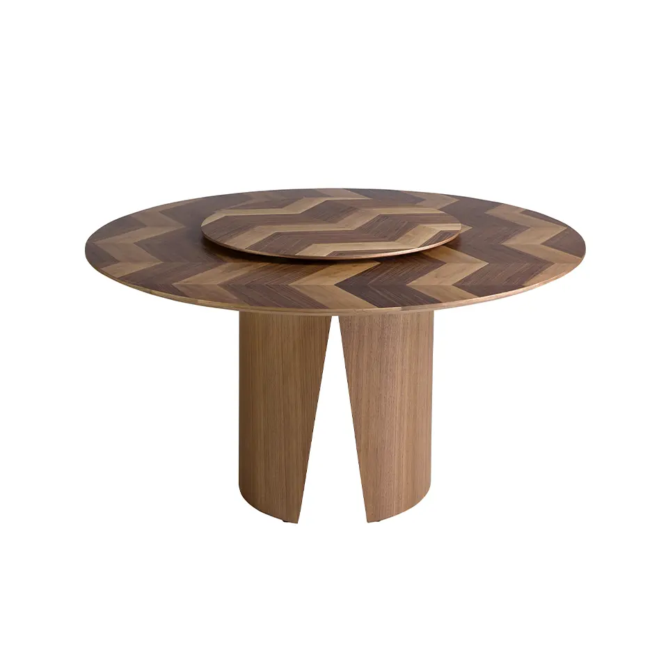 Table à manger ronde noyer Angel Cerdà