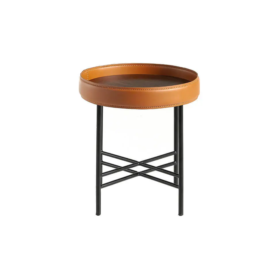Table d'angle en bois et acier Angel Cerdà