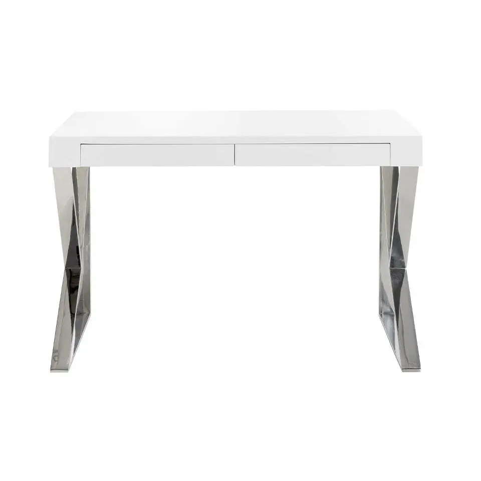 Bureau en bois et acier chromé Angel Cerdà Bureau en bois et acier chromé Angel Cerdà