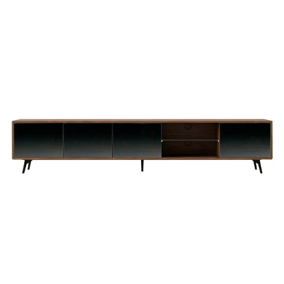 Meuble TV en bois et verre miroir Angel Cerdà Meuble TV en bois et verre miroir Angel Cerdà