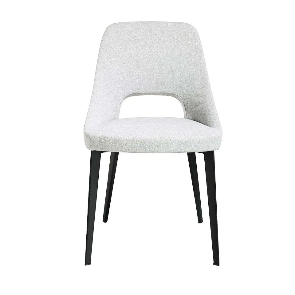 Chaise de salle à manger en tissu et acier Angel Cerdà