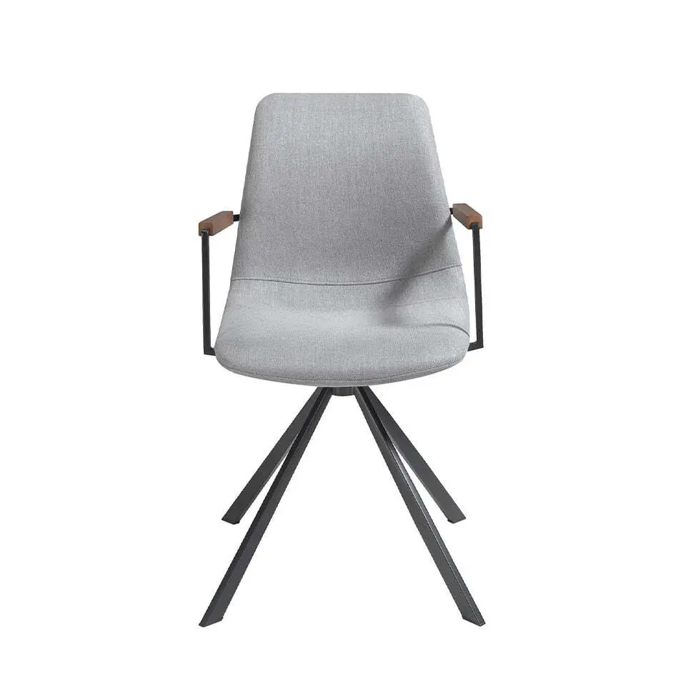 Chaise pivotante en tissu avec pieds en acier Angel Cerdà