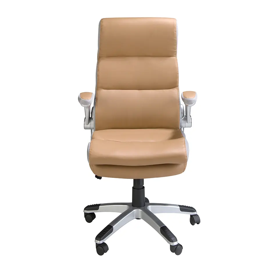 Chaise de bureau pivotante en croûte de cuir Angel Cerdà Chaise de bureau pivotante en croûte de cuir Angel Cerdà