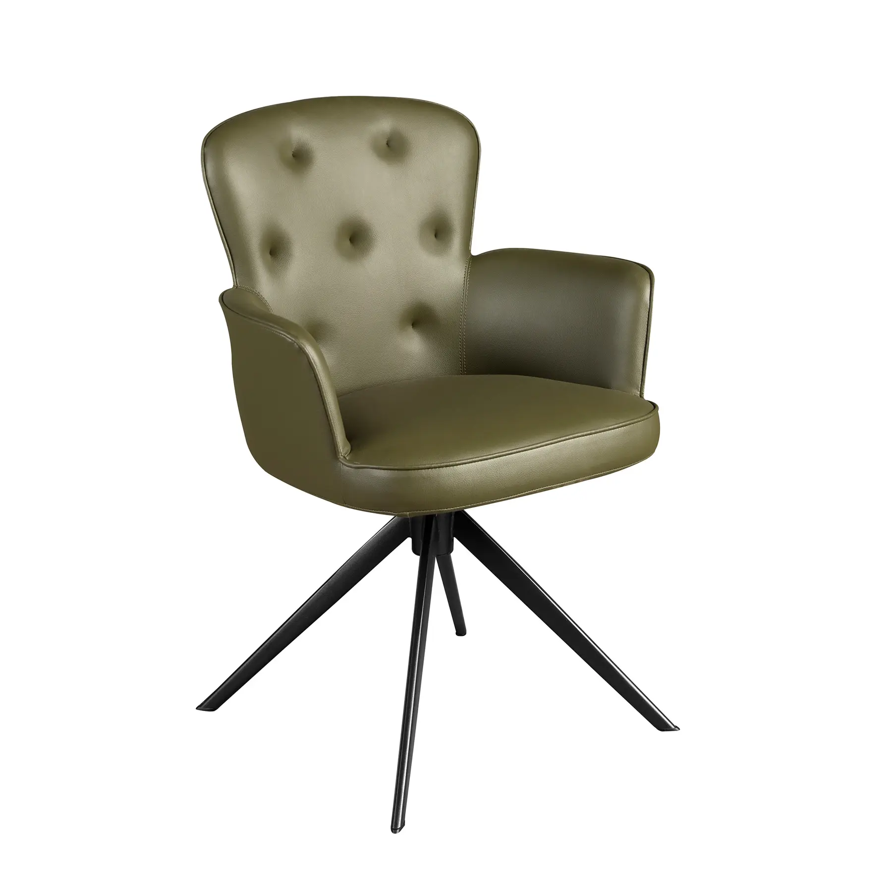 Chaise pivotante en simili-cuir Angel Cerdà