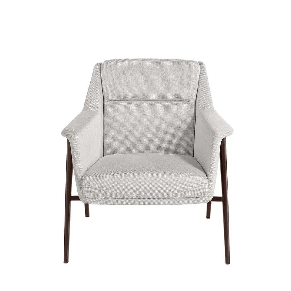 Fauteuil en tissu et pieds en acier Angel Cerdà Fauteuil en tissu et pieds en acier Angel Cerdà