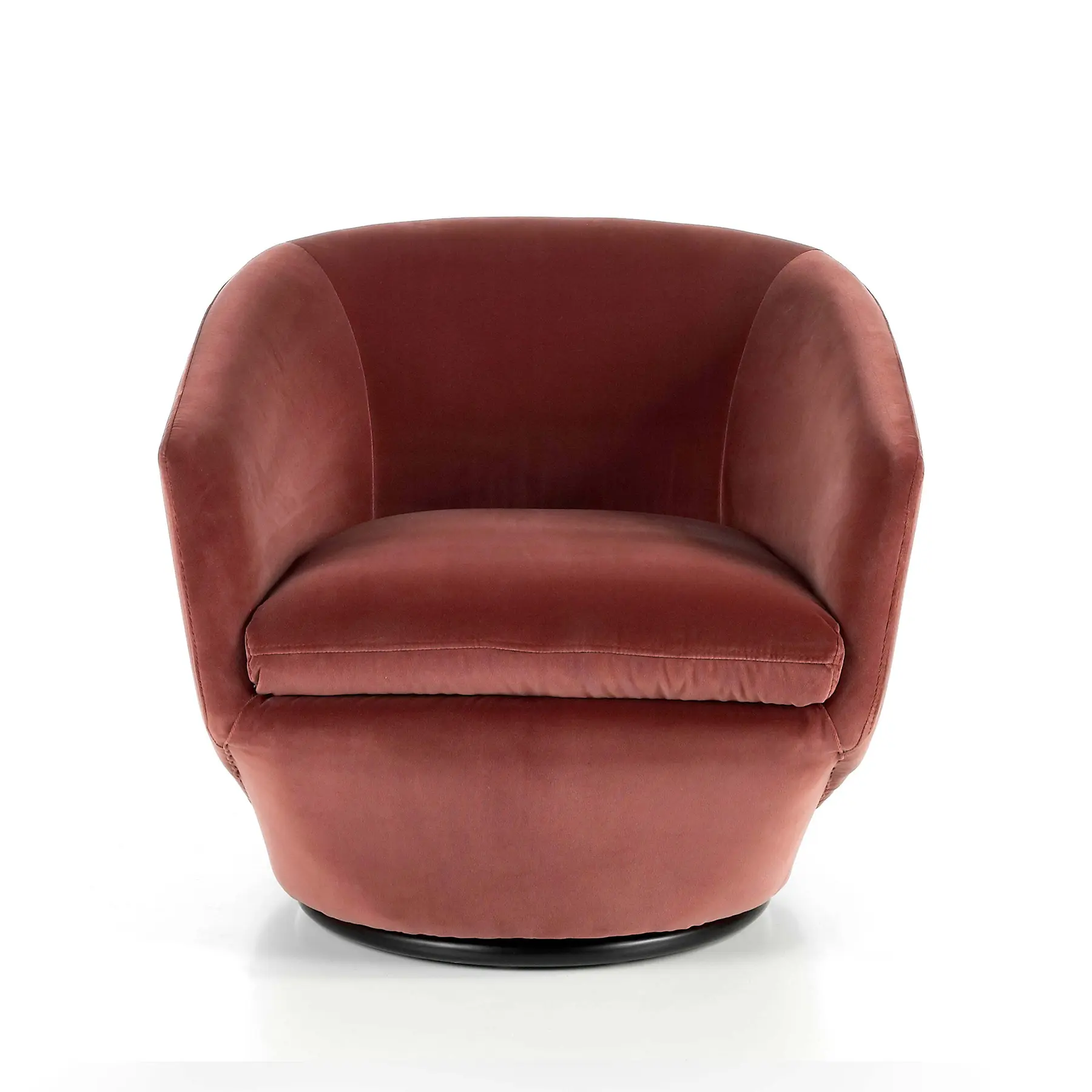 Fauteuil pivotant rembourré en velours Angel Cerdà Fauteuil pivotant rembourré en velours Angel Cerdà