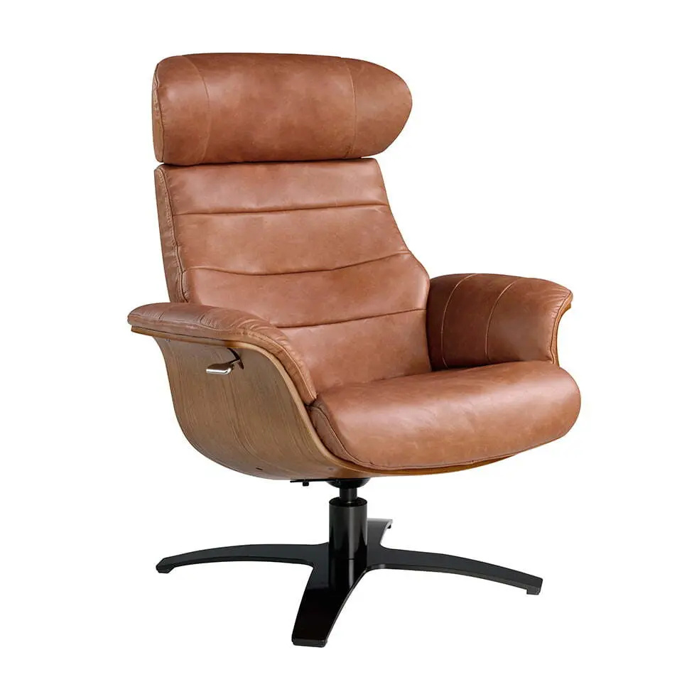 Fauteuil pivotant en cuir Angel Cerdà Fauteuil pivotant en cuir Angel Cerdà