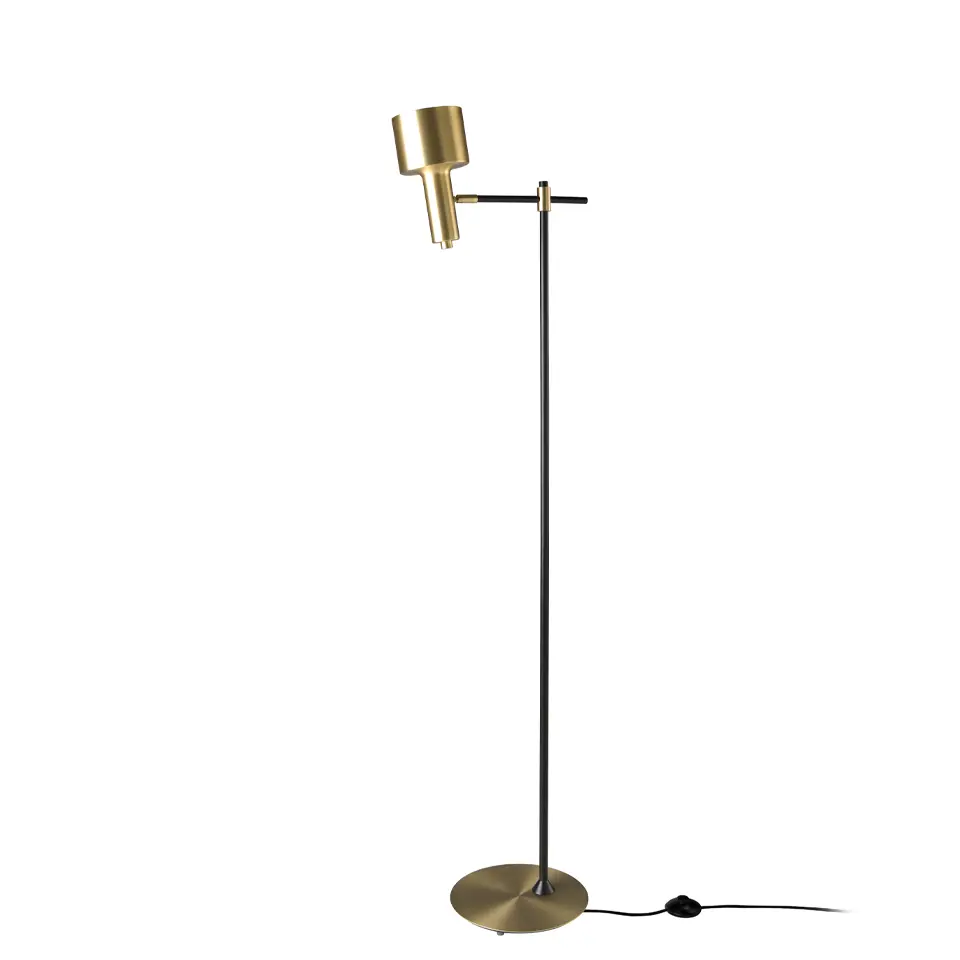 Lampadaire en alu doré et acier Angel Cerdà Lampadaire en alu doré et acier Angel Cerdà