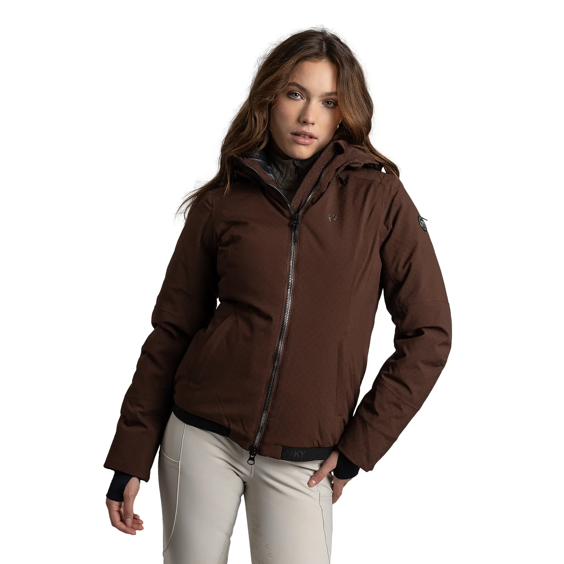 Women's full-zip hooded riding jacket ANKY Tech Active ATC262003