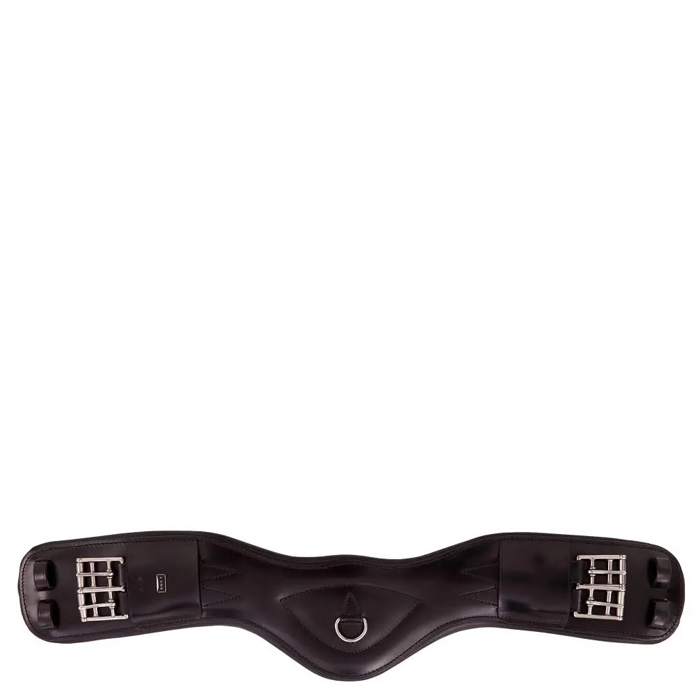 Anatomical leather dressage girth with lateral elasticity ANKY D.girth