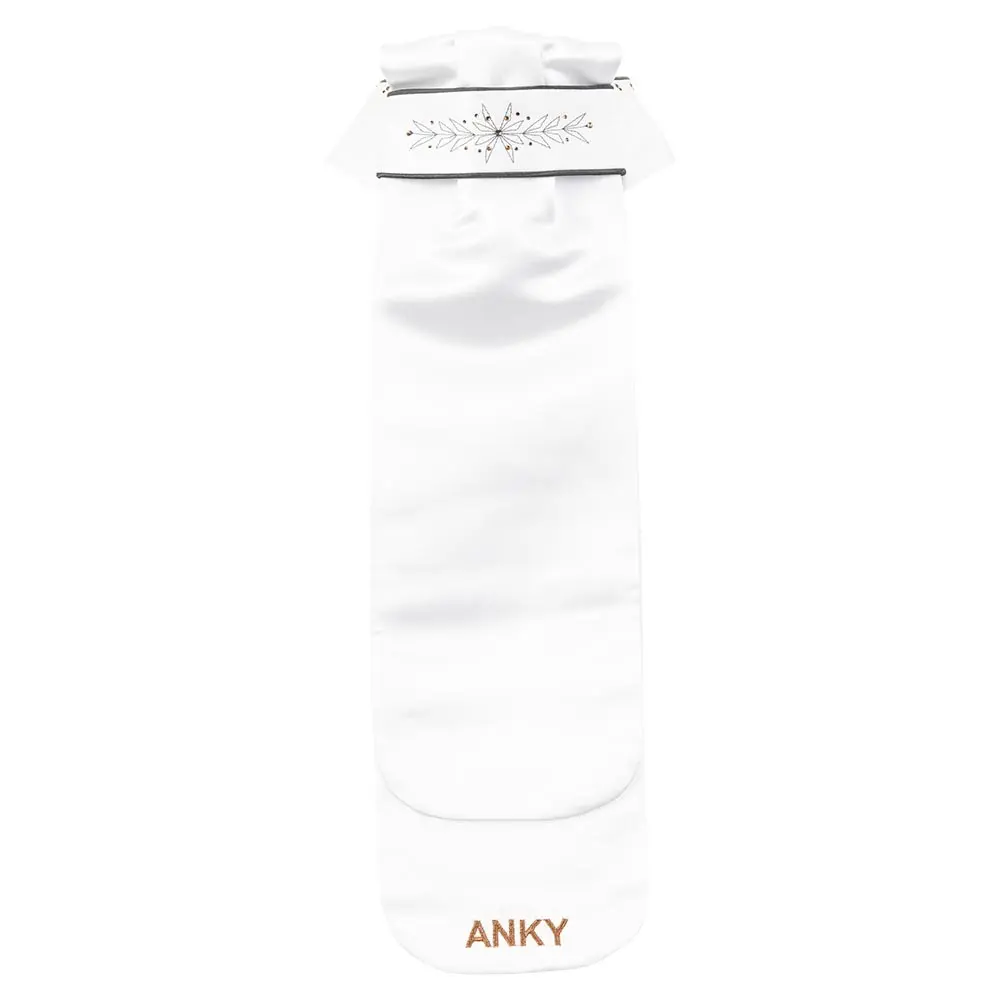 Anky Weiß Anspruchsvolle Reitkrawatte Frau Stock Cw