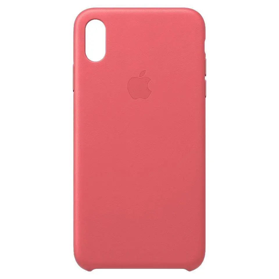 Apple - Coque pour iPhone XS Max - Cuir - Peony Pink - Image 2