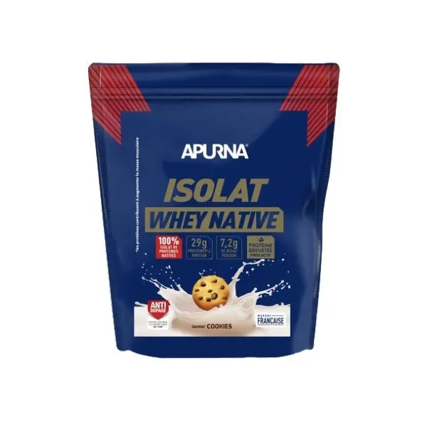 Nutrición proteica con sabor a galleta y nata Apurna Isolat Native