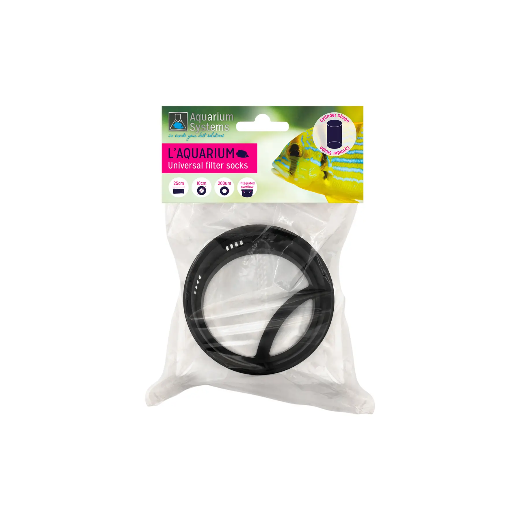 Aquarium filter accessory filter sock 200 microns Aquarium Systems