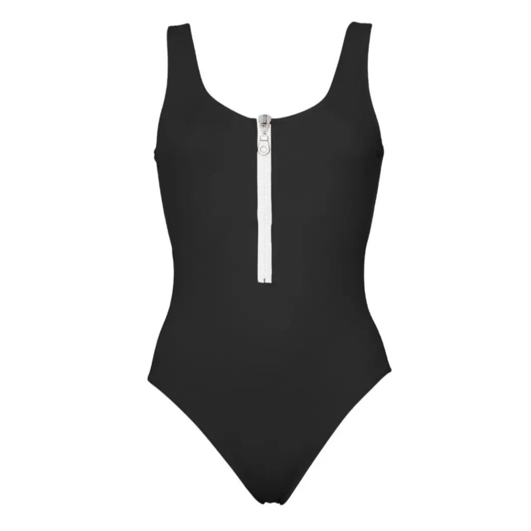 Costume da bagno intero con zip sulla parte anteriore donna Aqüe Apparel Normal