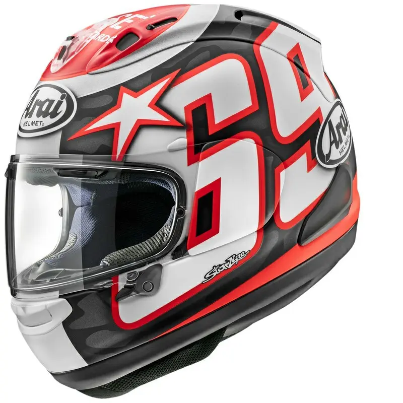 Motorrad-Integralhelm Arai RX-7V Evo Nicky Reset Replica - Farbe: Rot