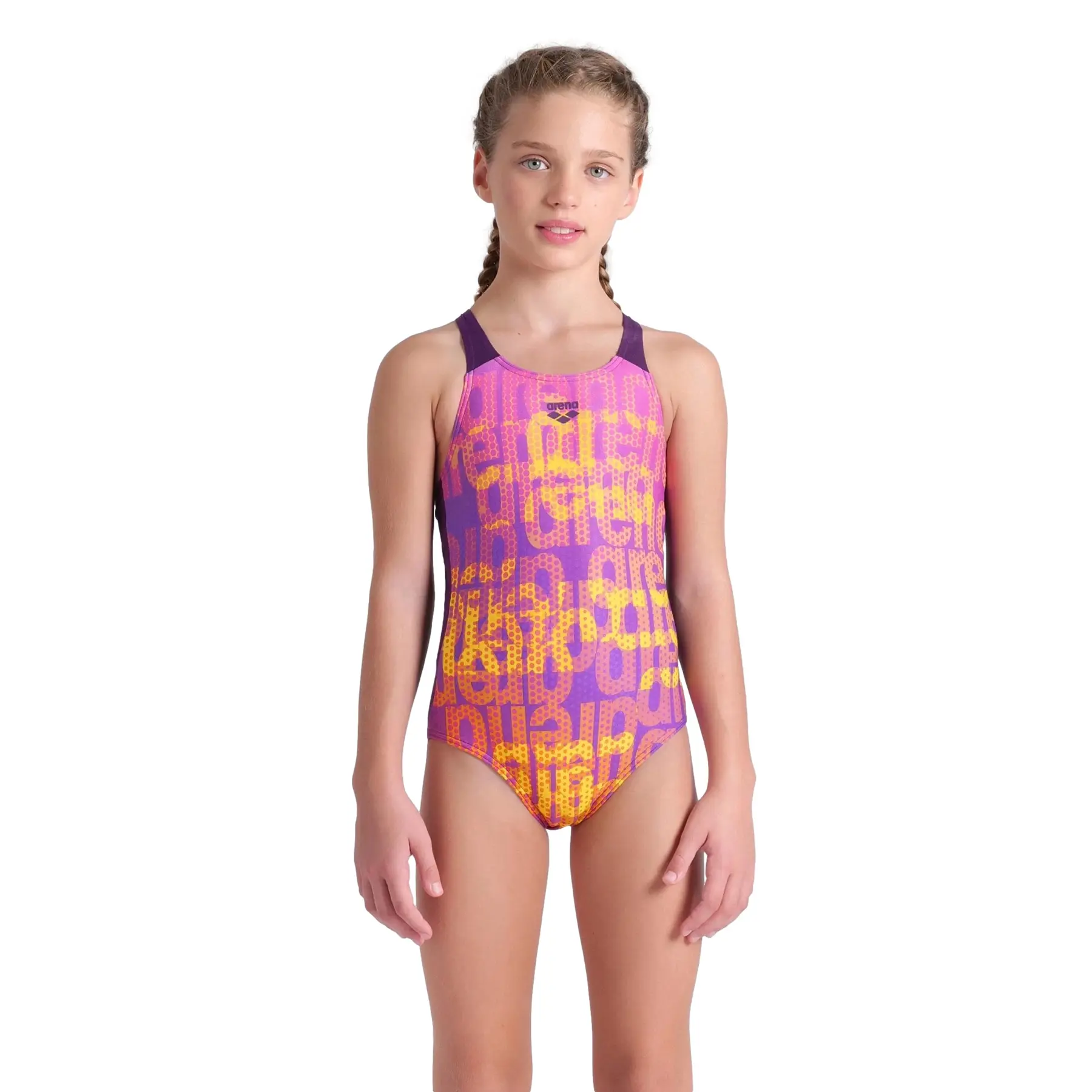 Costume da bagno 1 pezzo per bambina Arena V Back