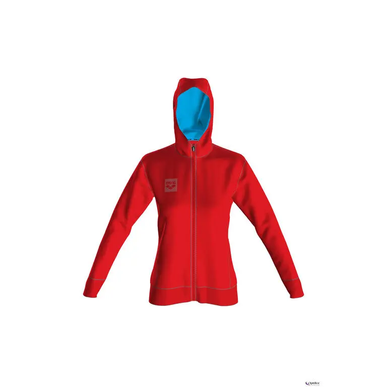 Arena Femme Rouge Sweatshirt À Capuche Essential F/Z