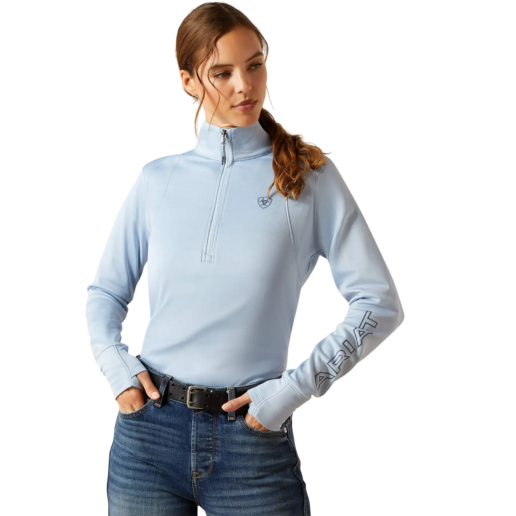 Pile 1/2 Zip donna Ariat Team EQ