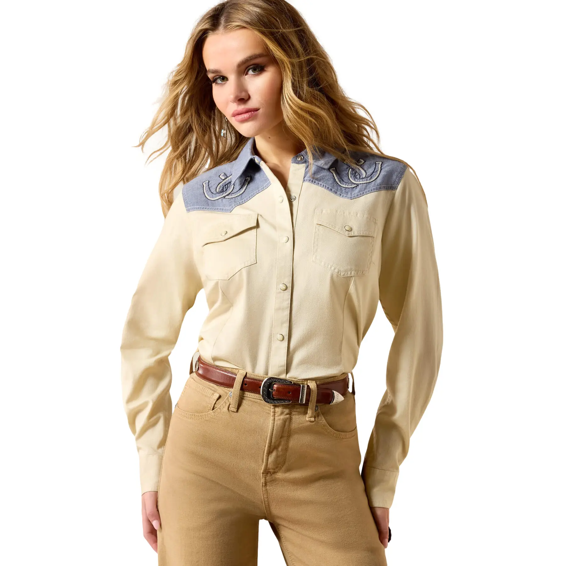 Reithemd Damen Ariat Horseshoe