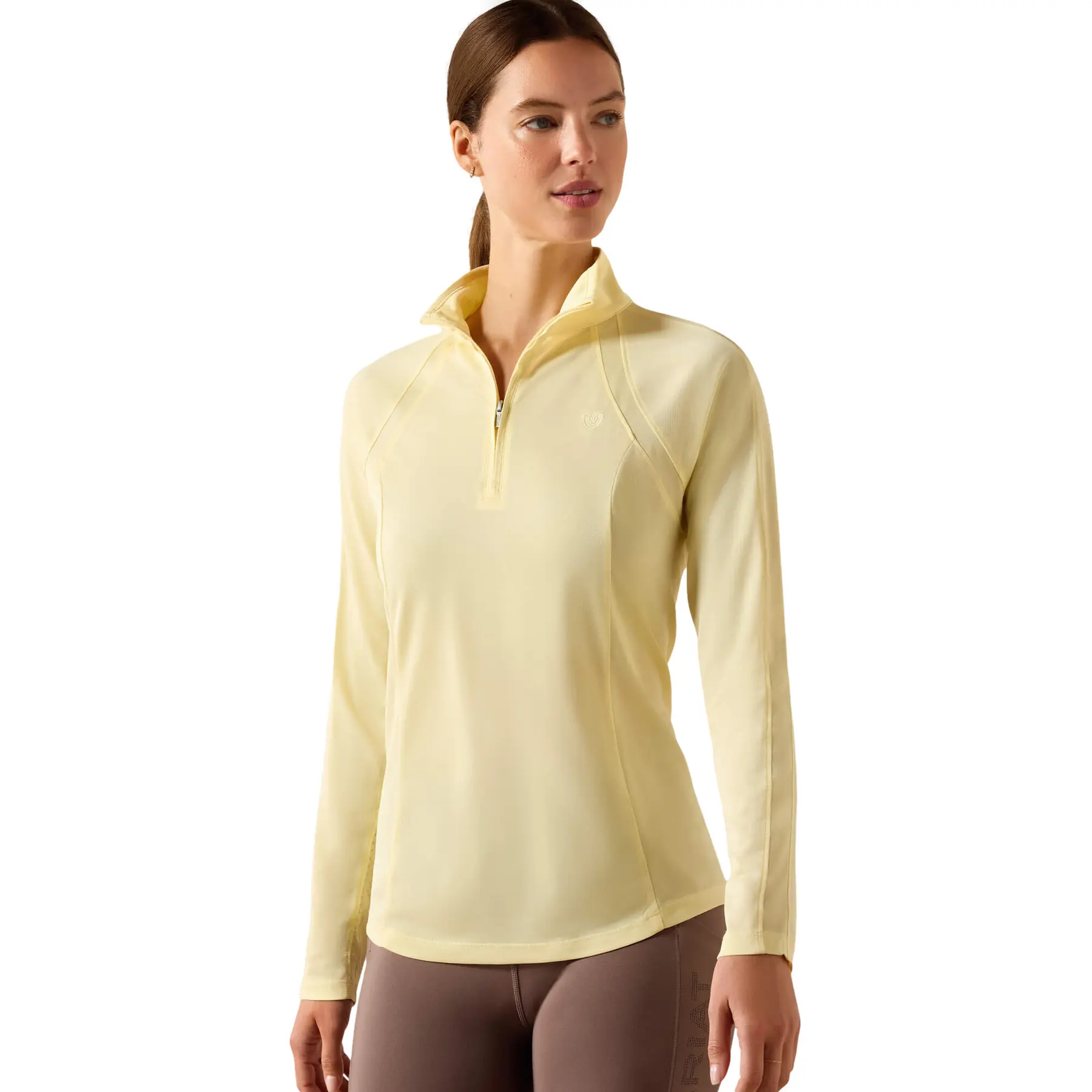 T-shirt equitazione da donna con 1/4 di zip Ariat Sunstopper 3.0