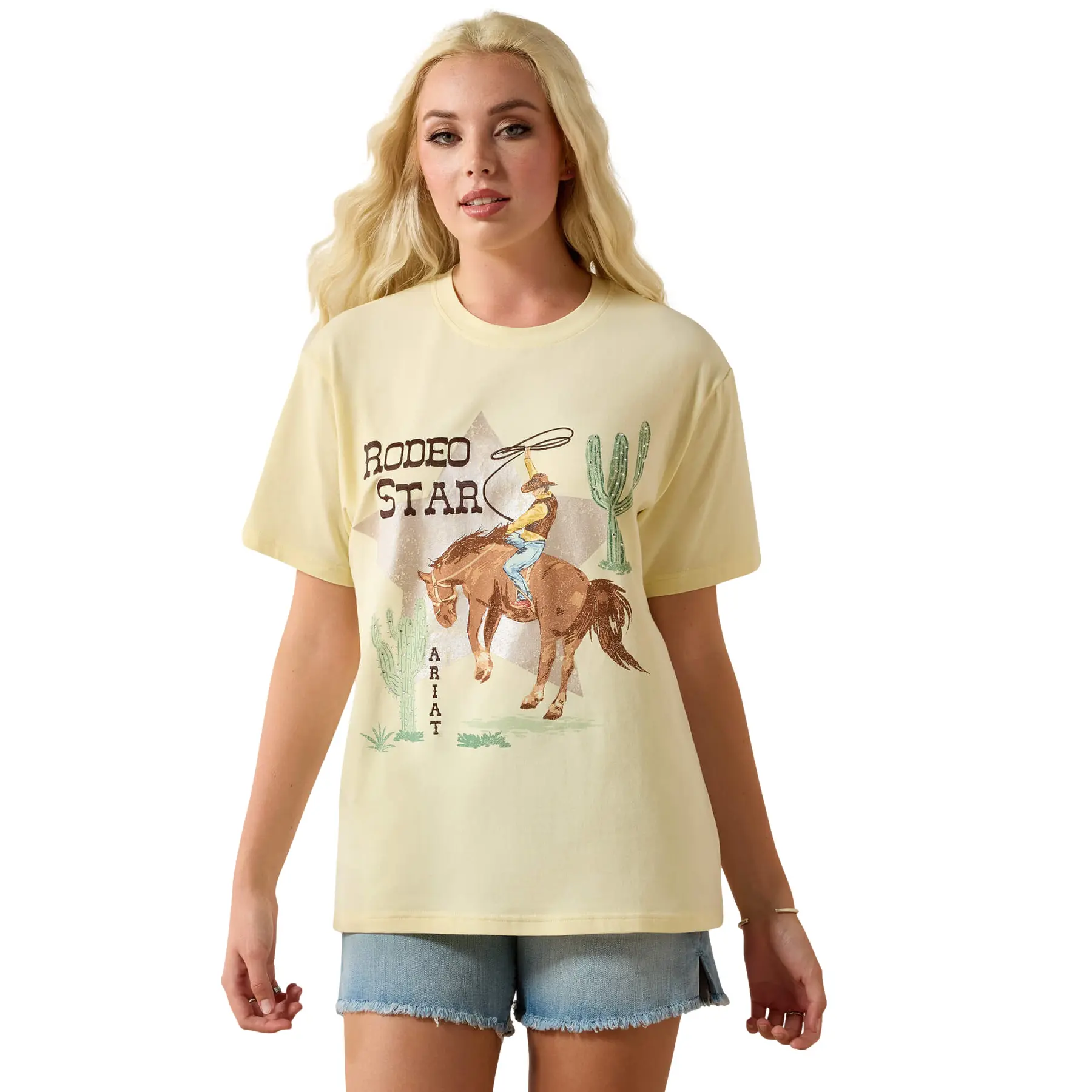 Ariat Rodeo Star Boyfriend Short-Sleeve T-Shirt - Pear Sorbet