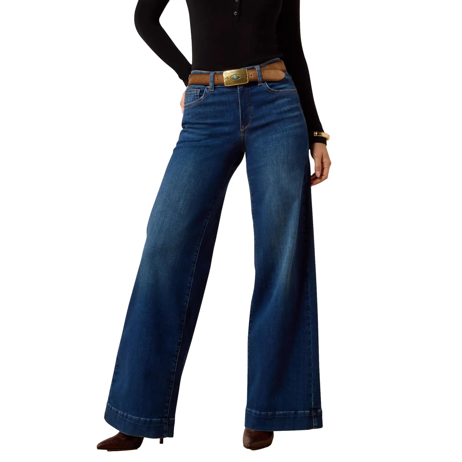 Jeans da equitazione wide leg donna Ariat High Rise Revel Vilma