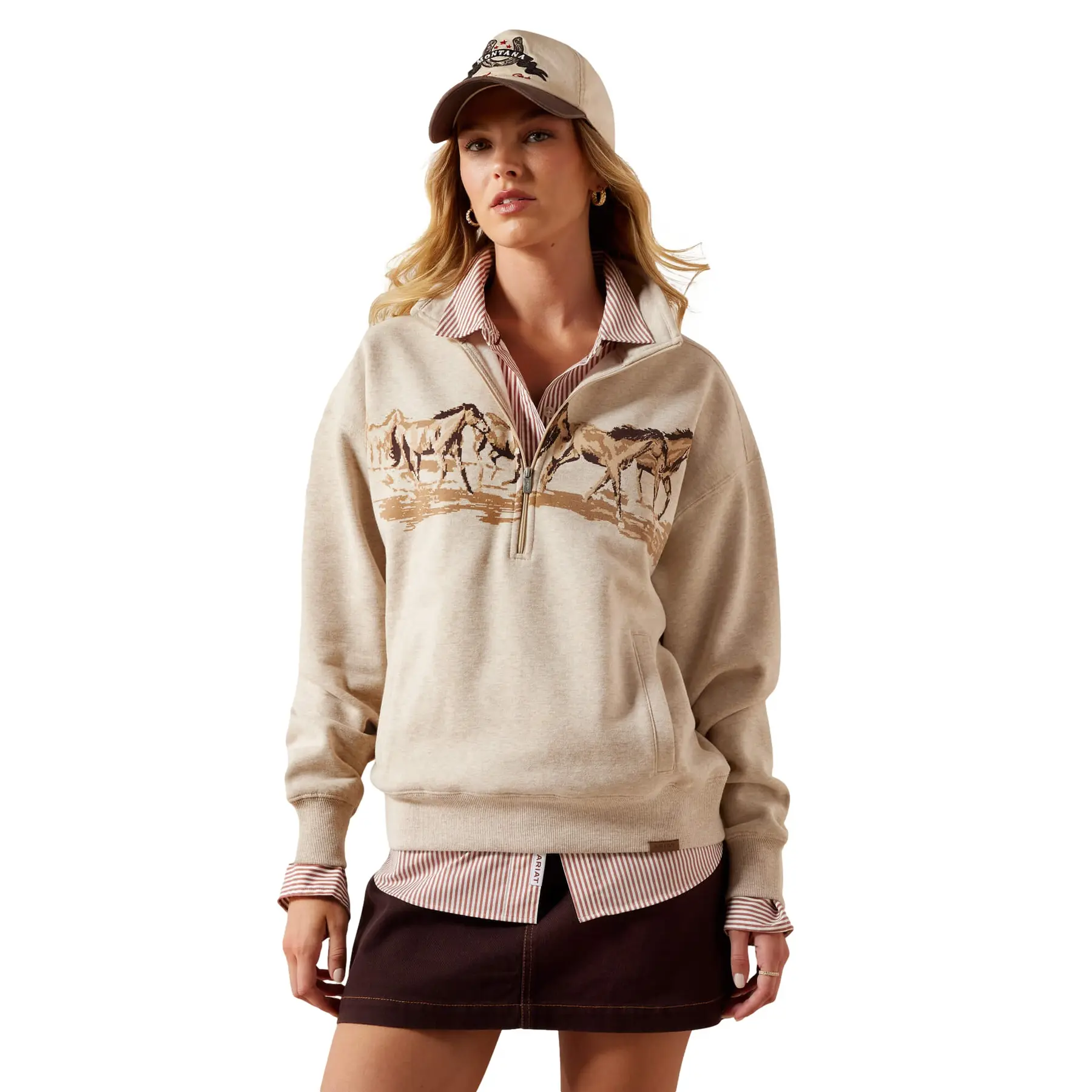 Sweatshirt Damen Ariat Running Wild