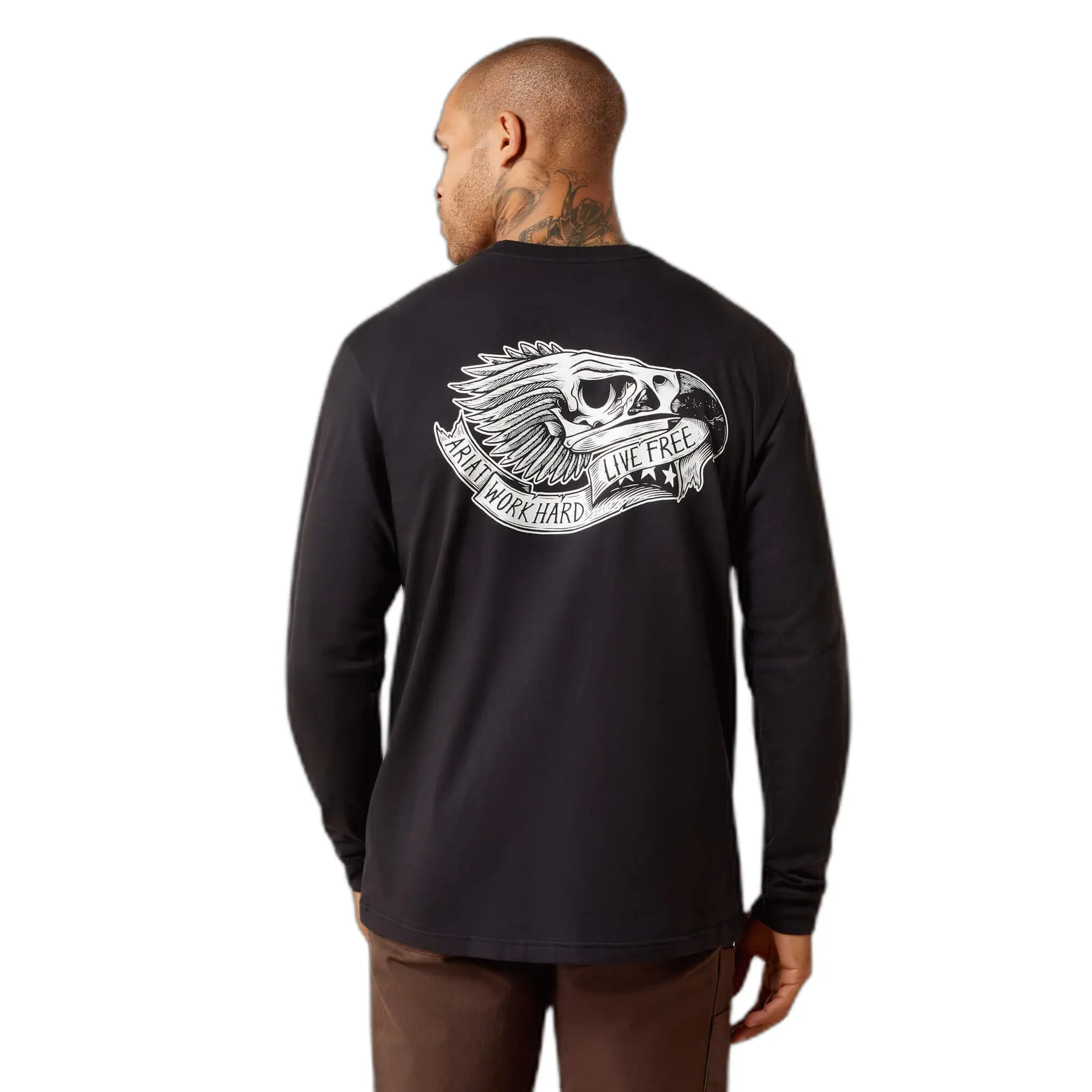 Longsleeve T-shirt Ariat Rebar Strong Eagle Skull