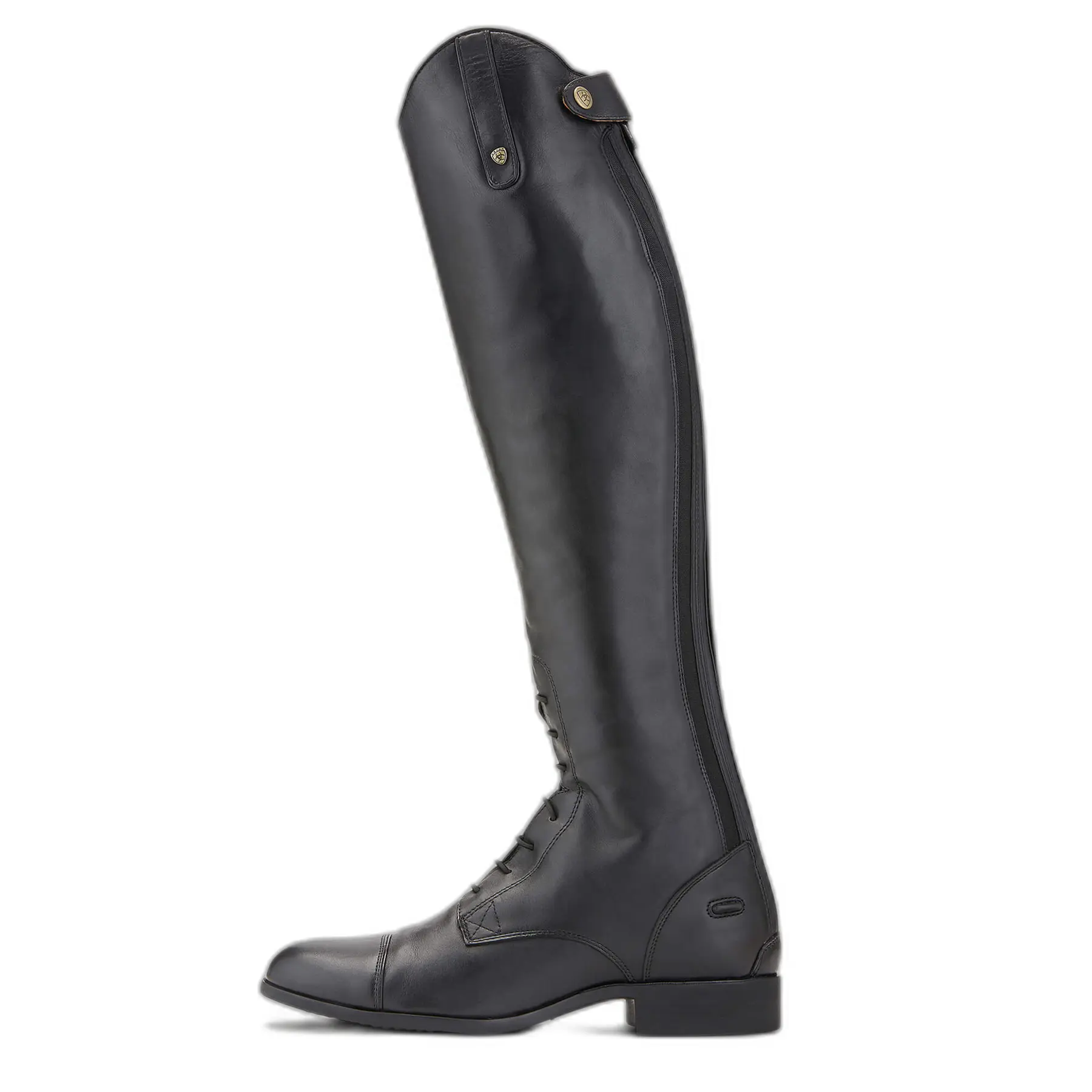 Men's Heritage Contour Field Zip Tall Riding Boots in Black Premium Full-Grain Leather, Size: 9.5 D / Medium Full by Ariat