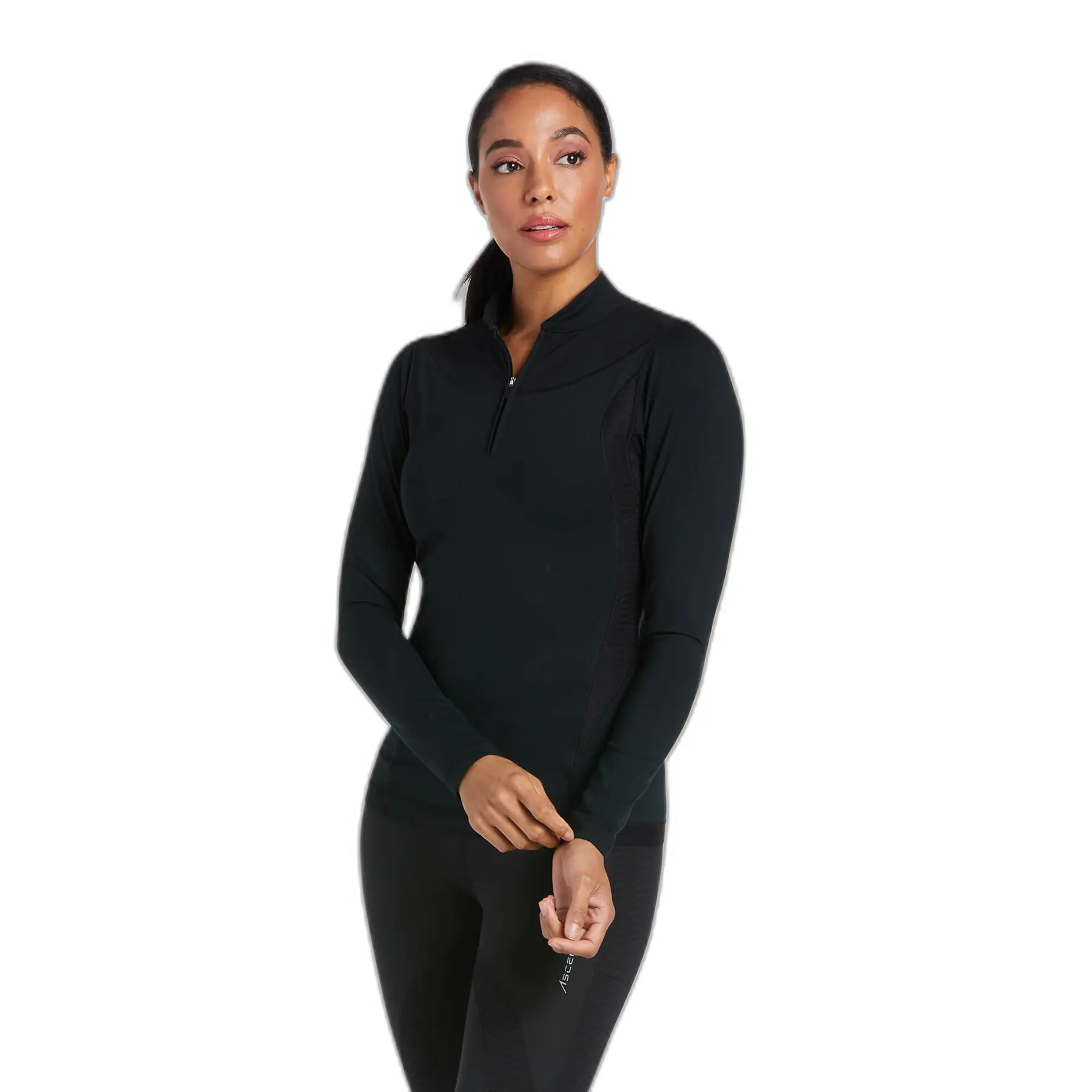 Maglia da equitazione da donna con zip Ariat Ascent
