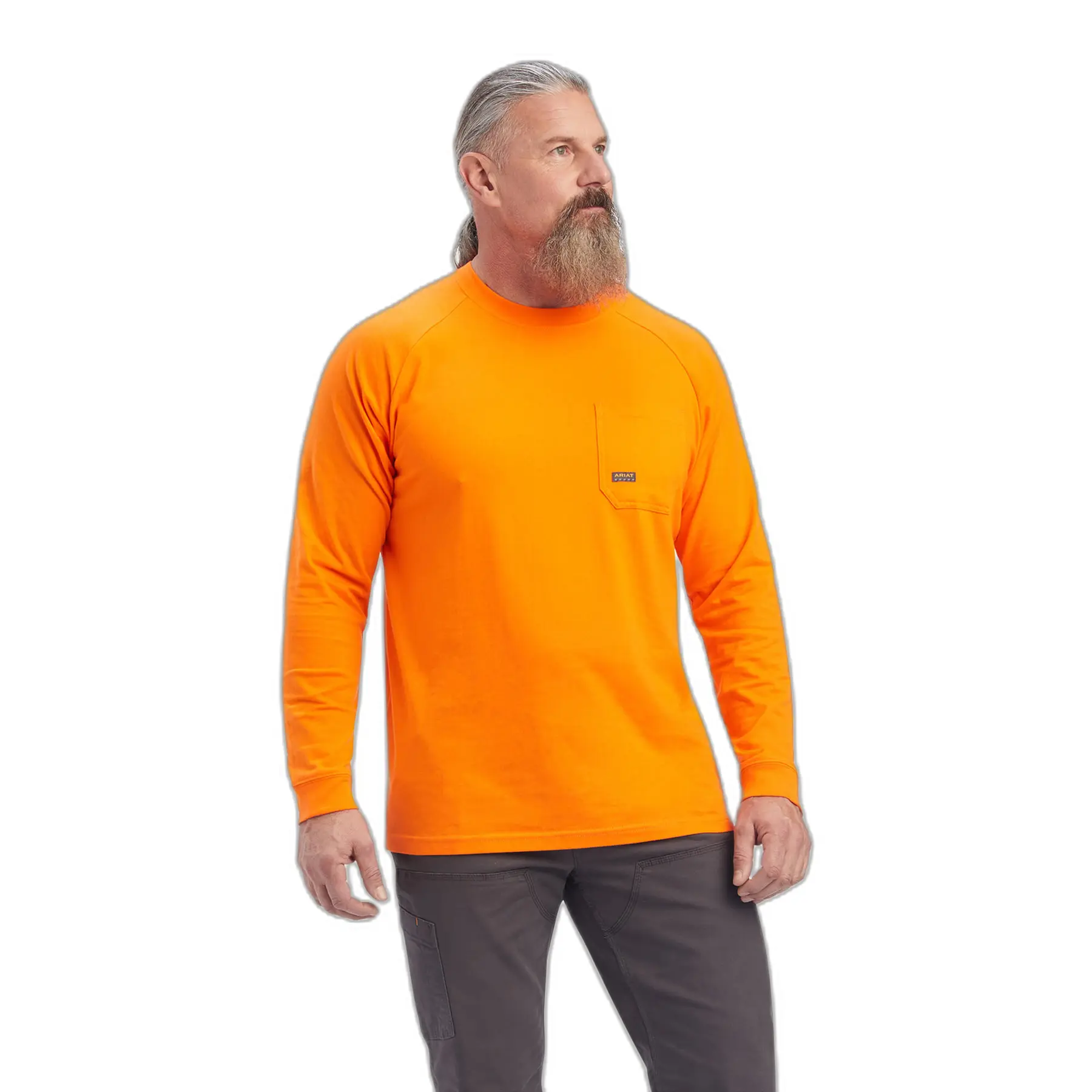 T-shirt maniche lunghe Ariat Rebar Cotton Strong
