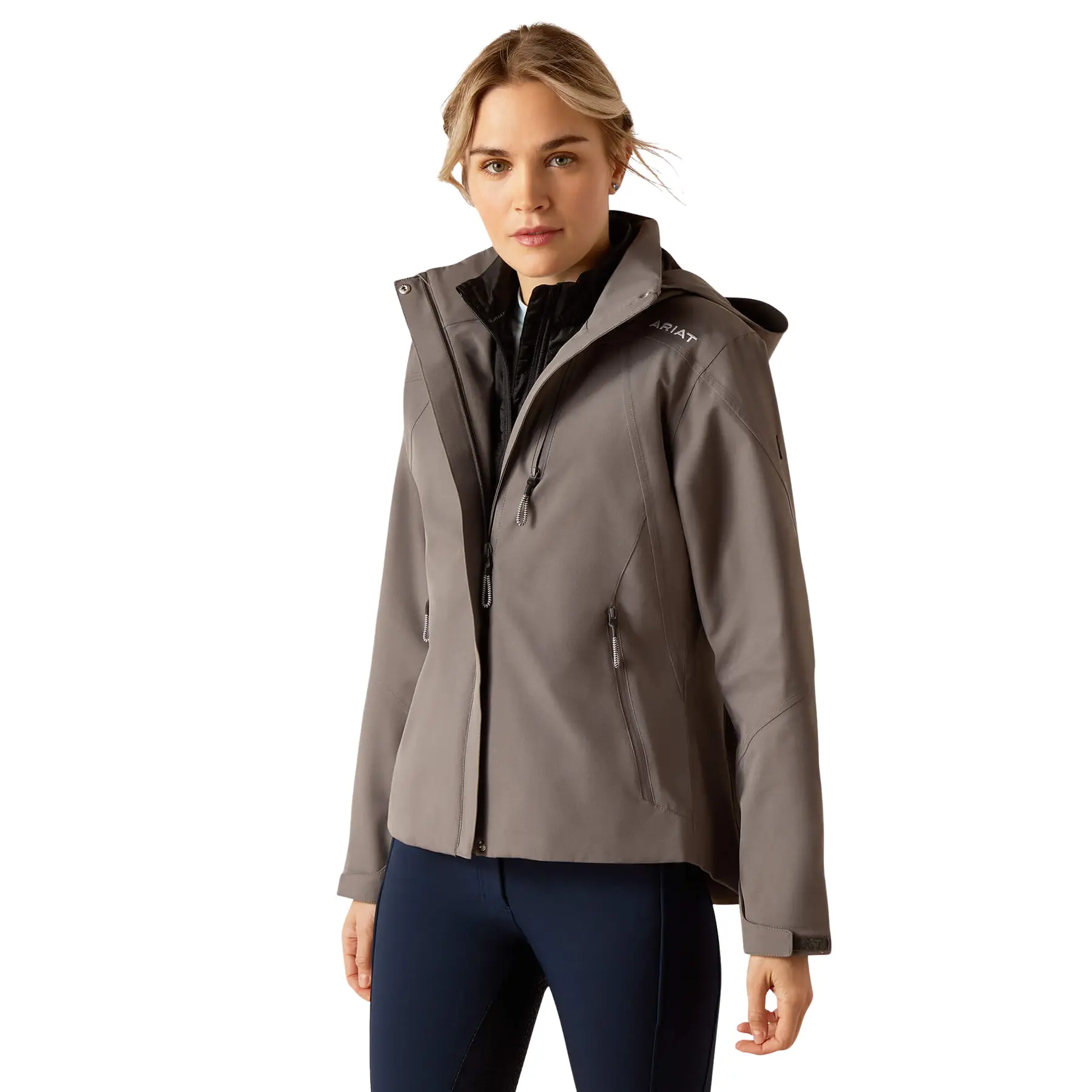 Giacca impermeabile da equitazione con cappuccio donna Ariat Coastal