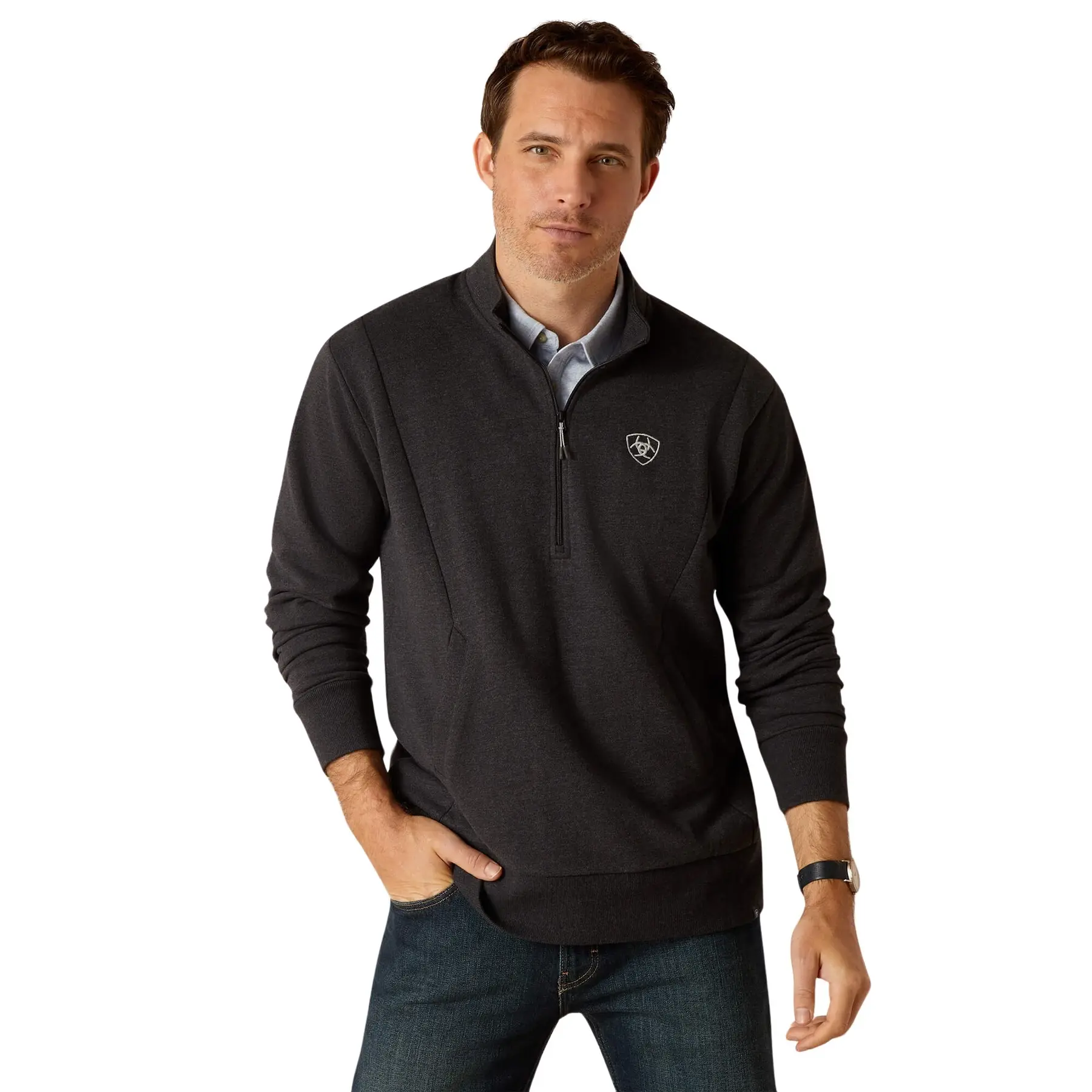 Sweatshirt aus Baumwolle 1/2 mit Reißverschluss Ariat Friday