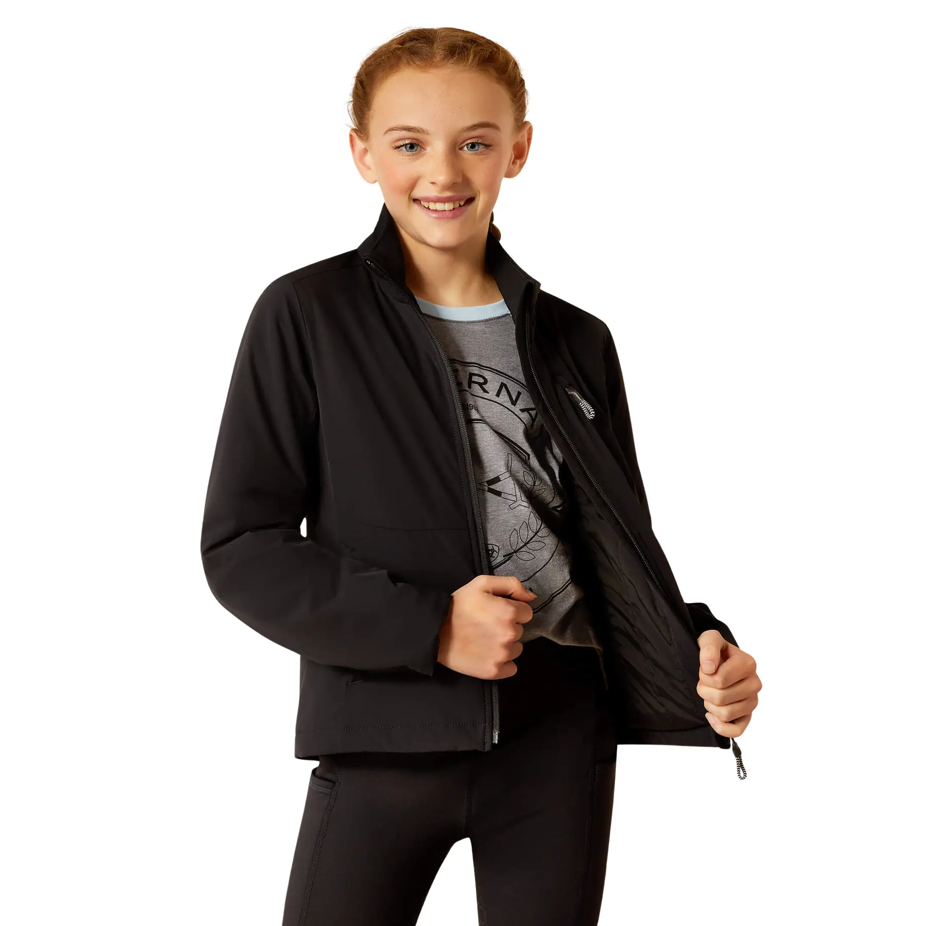 Giacca da equitazione isolante con zip intera per bambini Ariat Rion StretchShell