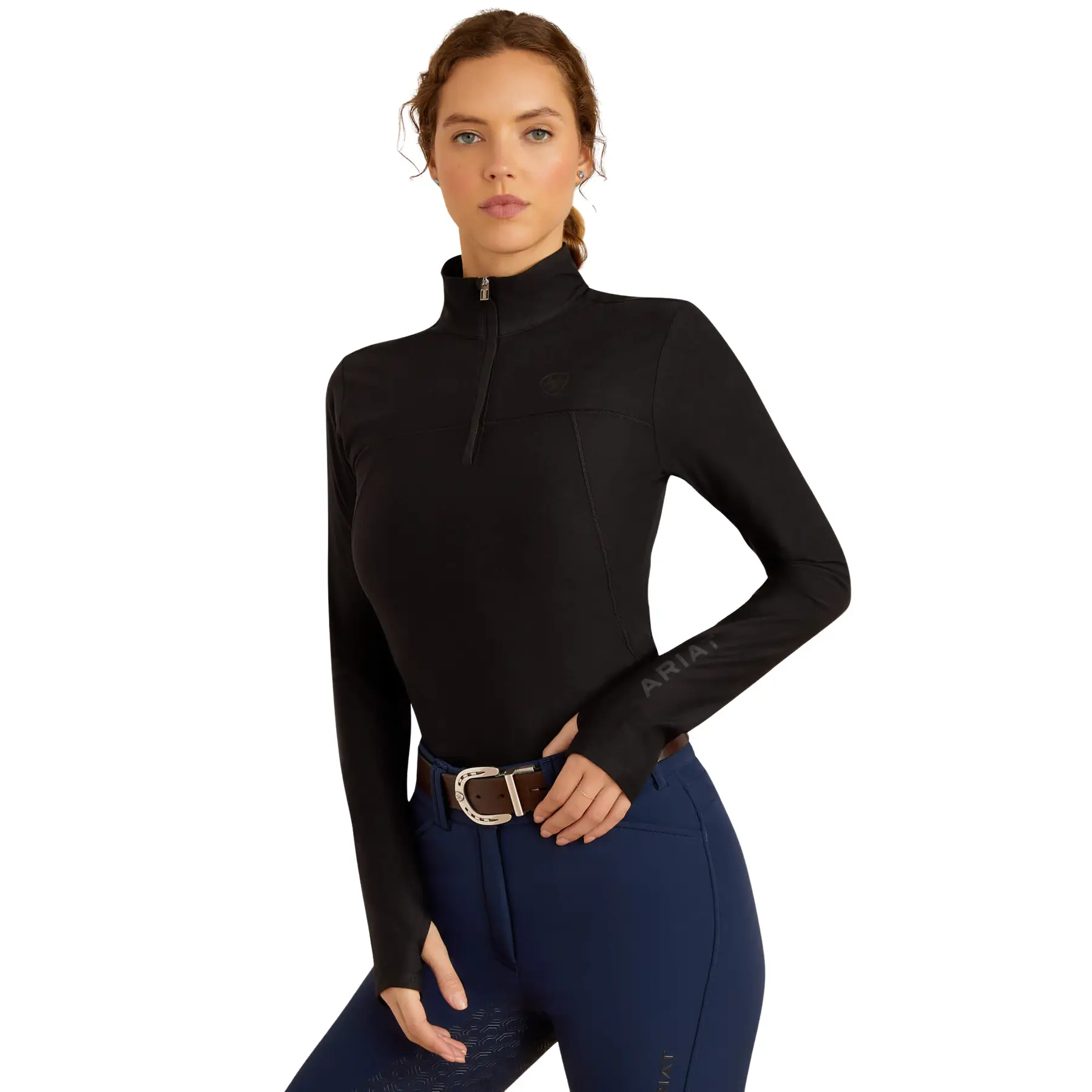 Maglia da equitazione donna 1/4 zip Ariat Lowell 3.0