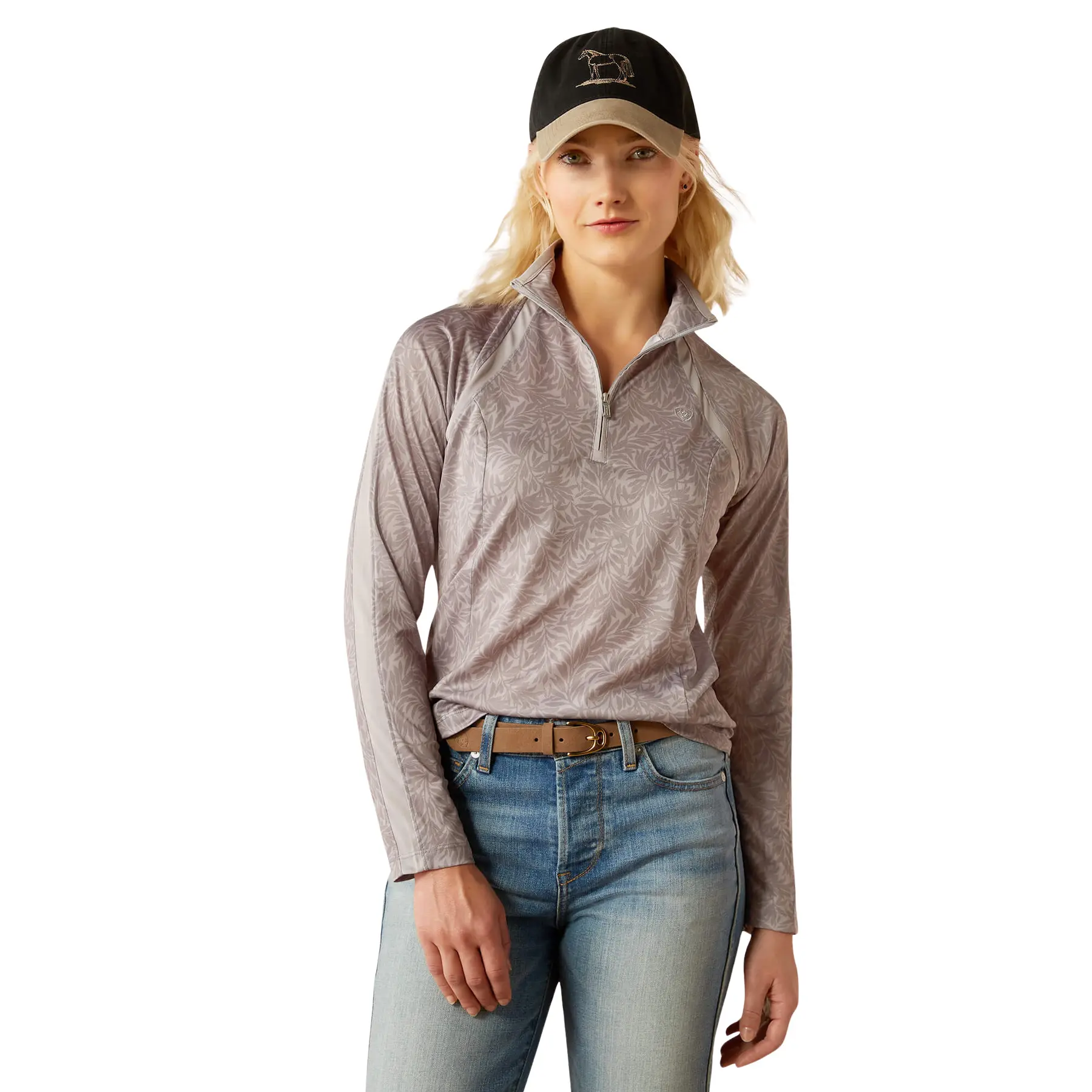 Baselayer 1/4 Zip Damen Ariat Sunstopper 3.0