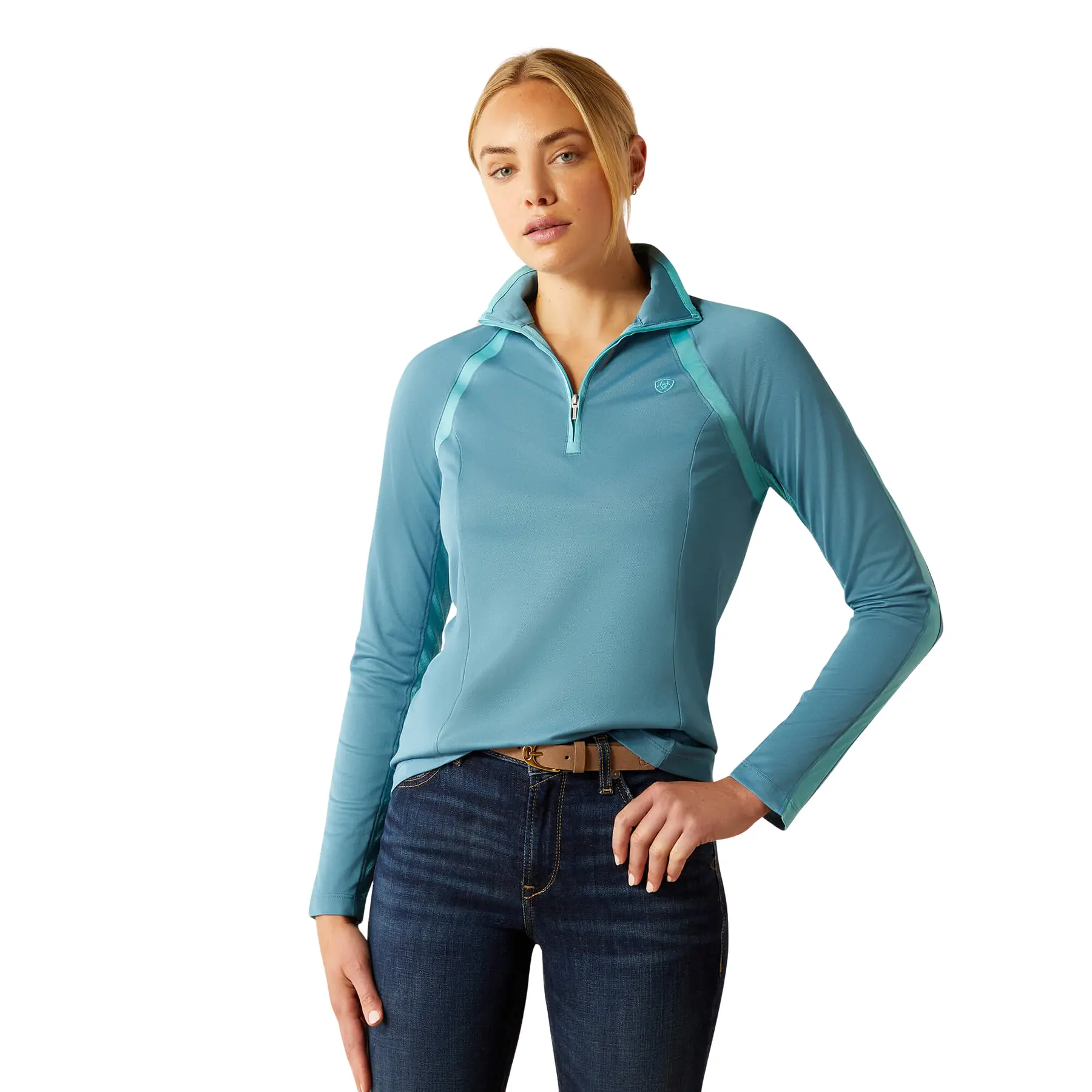 Baselayer 1/4 Zip Damen Ariat Sunstopper 3.0