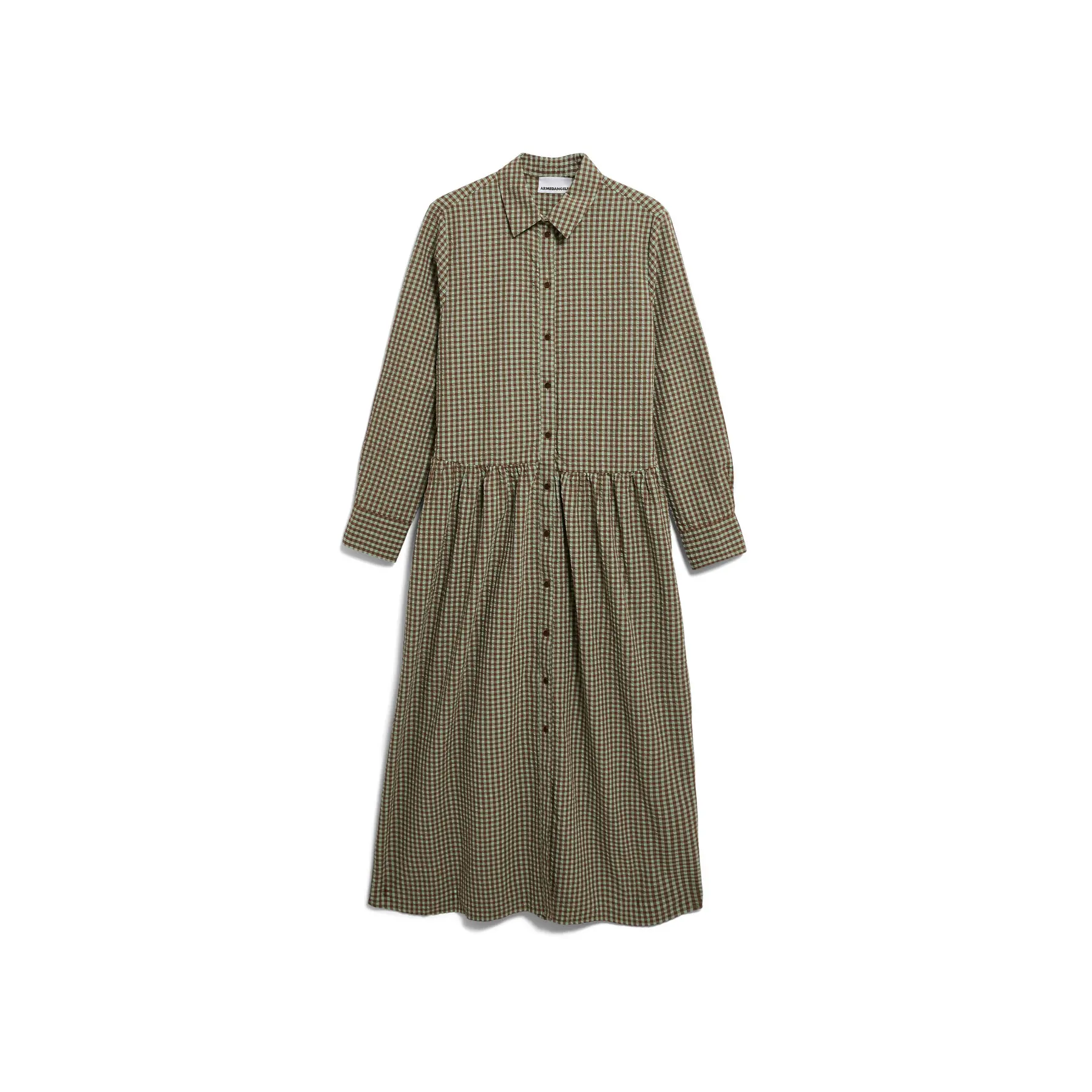 Vestito lungo da donna Armedangels Vichy Seersucker