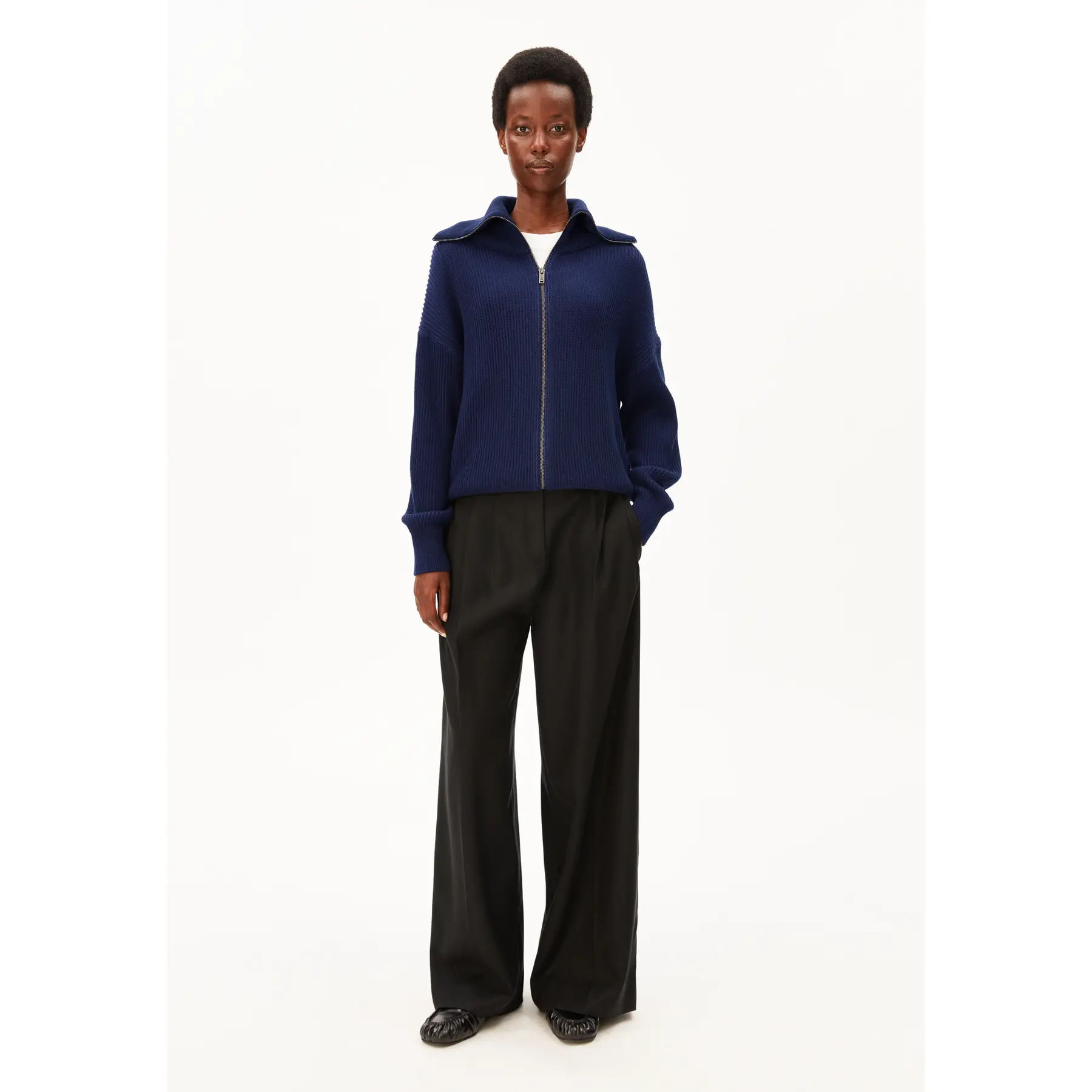 Cardigan en maille cotonnée femme Armedangels
