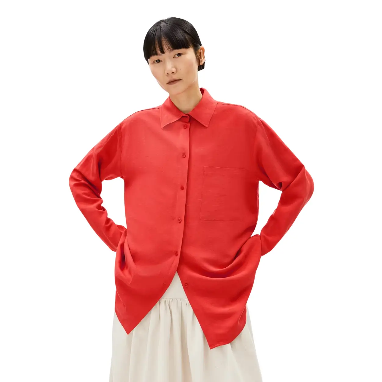 Camicia da donna ARMEDANGELS Maalgaa Lino