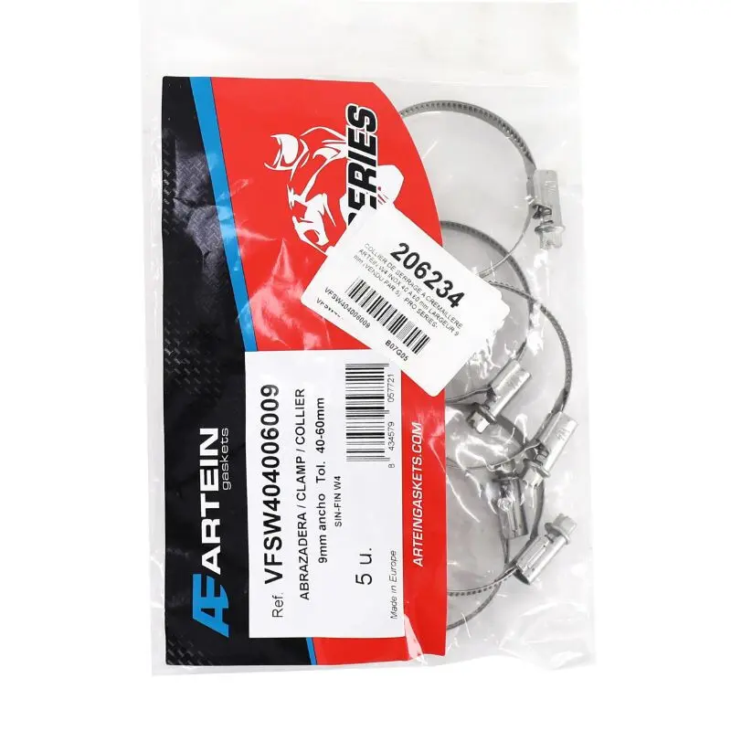 5er-Set Motorradschellen mit Zahnstange Artein W4