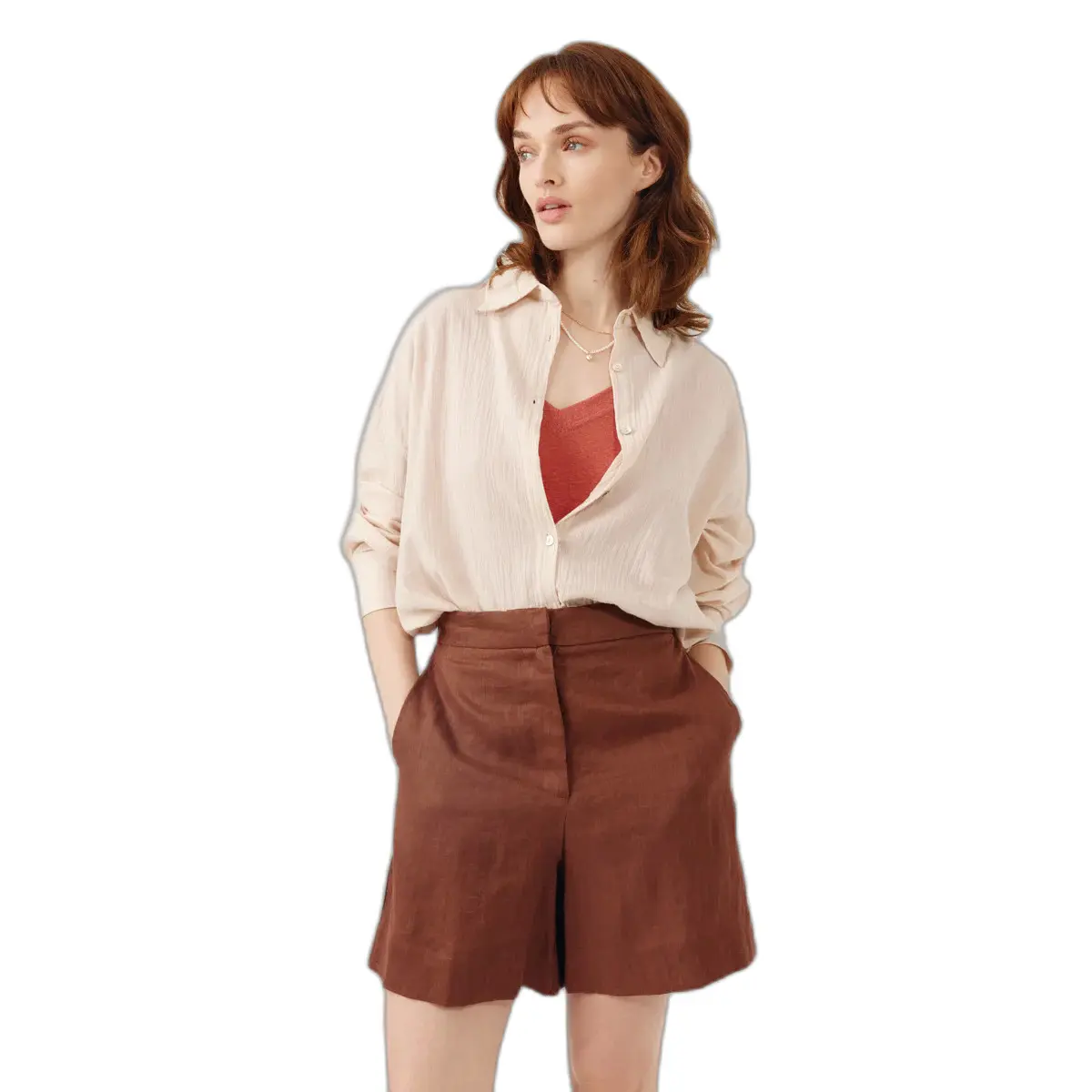 Camicia da donna a maniche lunghe Artlove Yerina